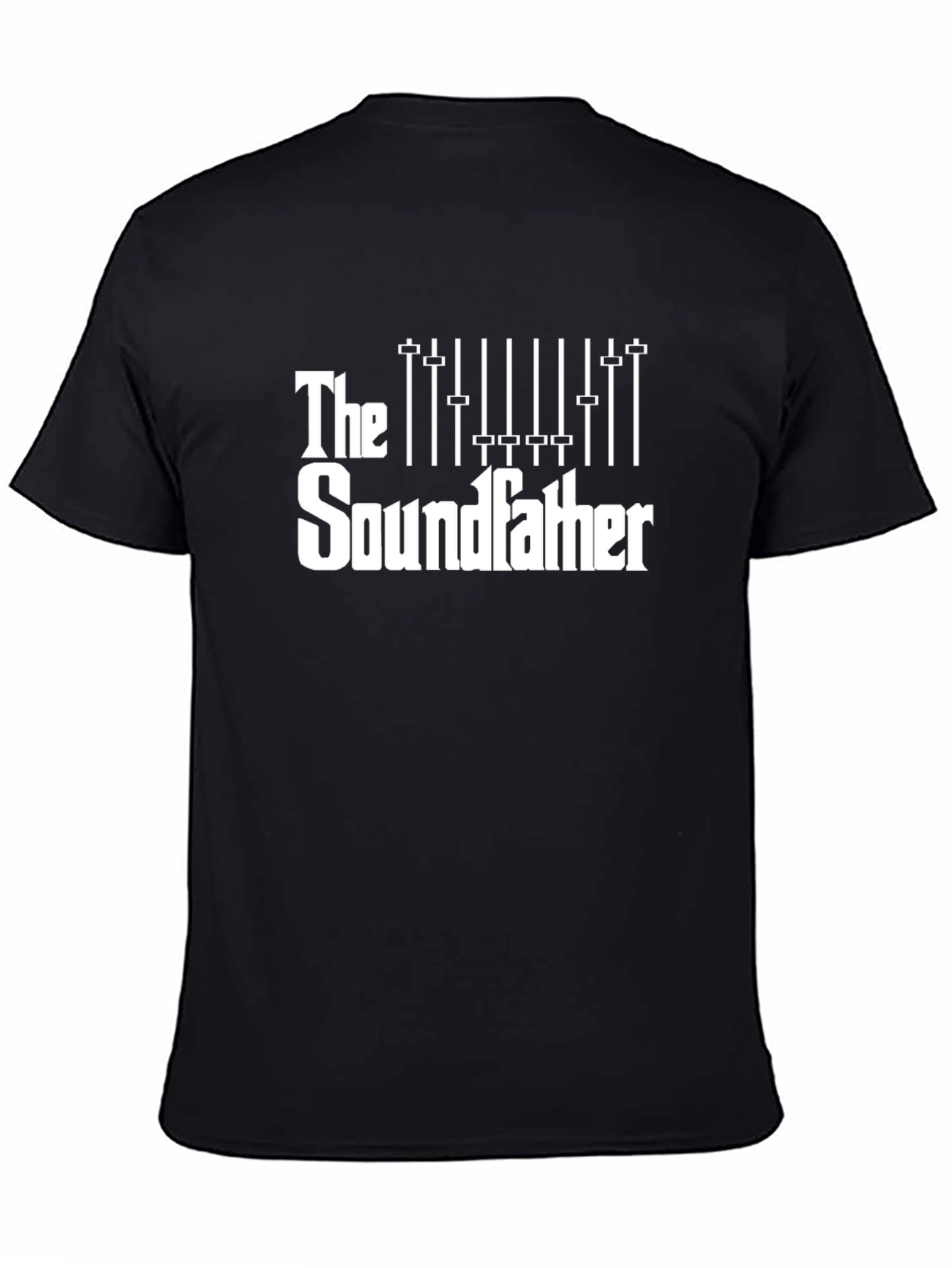 The Soundfather Black Graphic Tee - Music Production Shirt