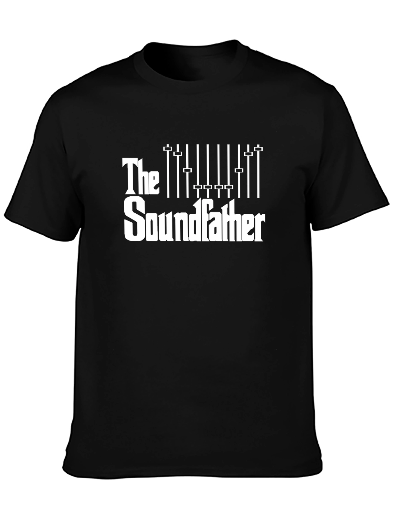 The Soundfather Black Graphic Tee - Music Production Shirt