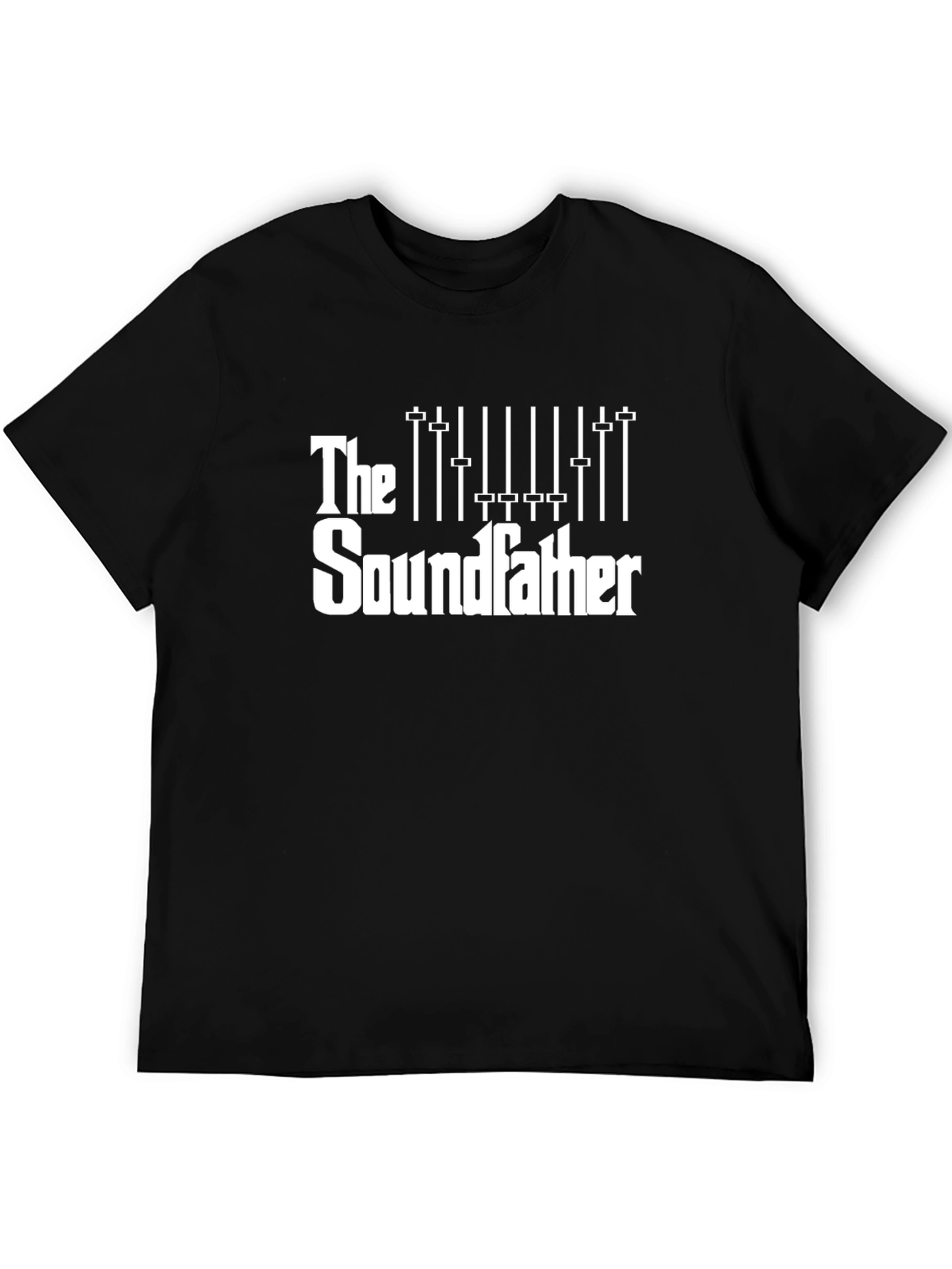 The Soundfather Black Graphic Tee - Music Production Shirt