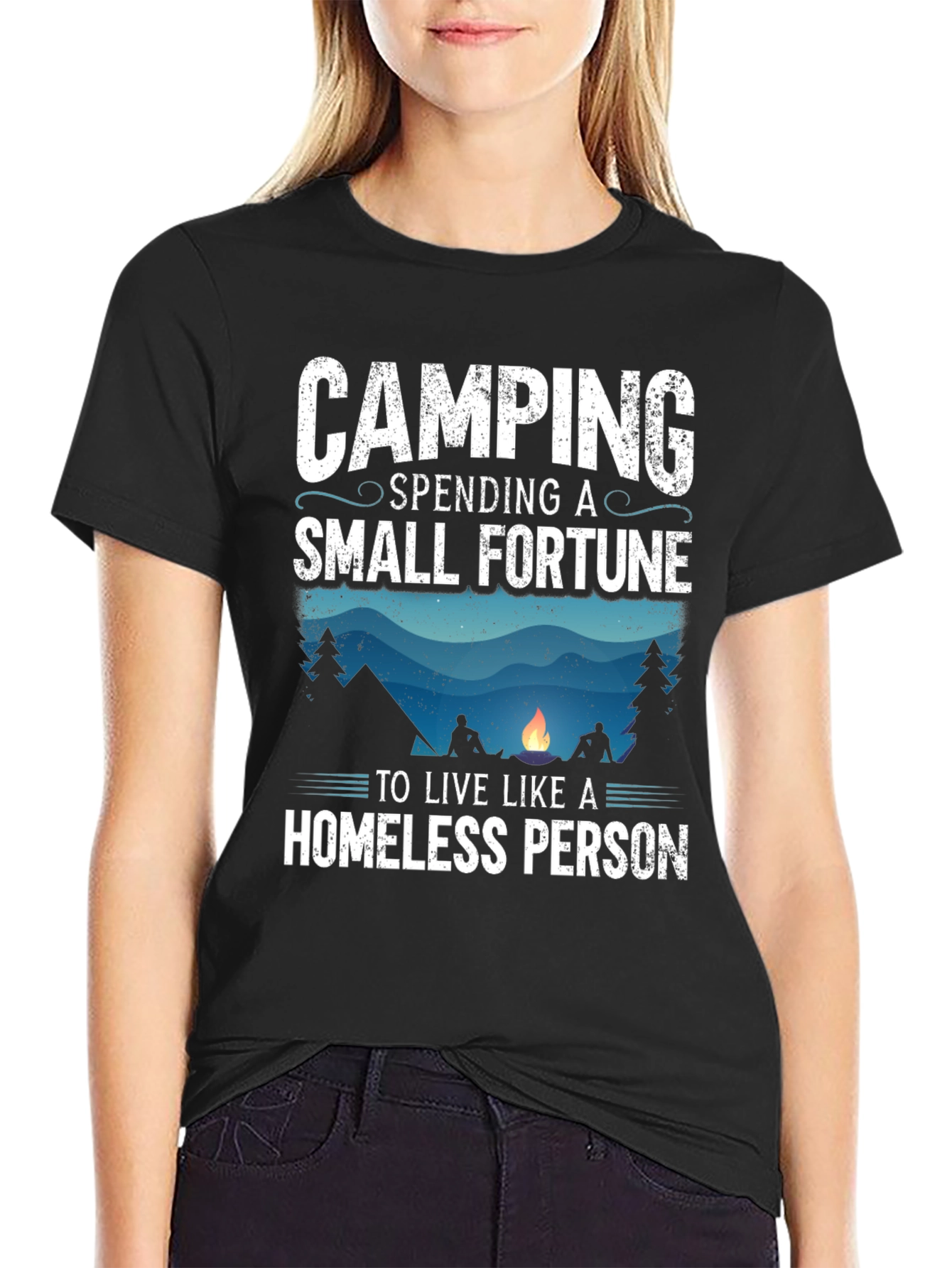 Camping Spending A Small Fortune T-Shirt