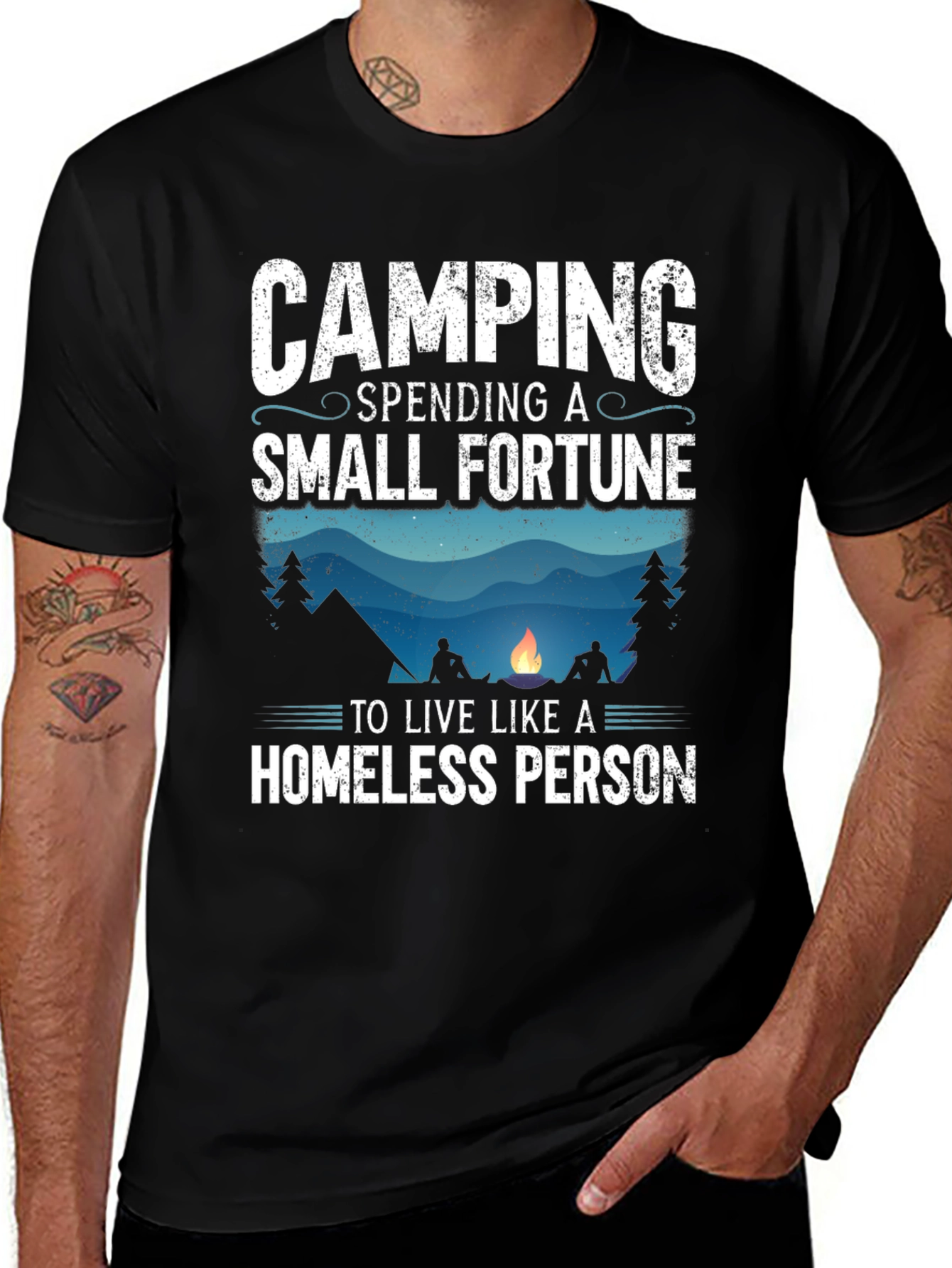 Camping Spending A Small Fortune T-Shirt