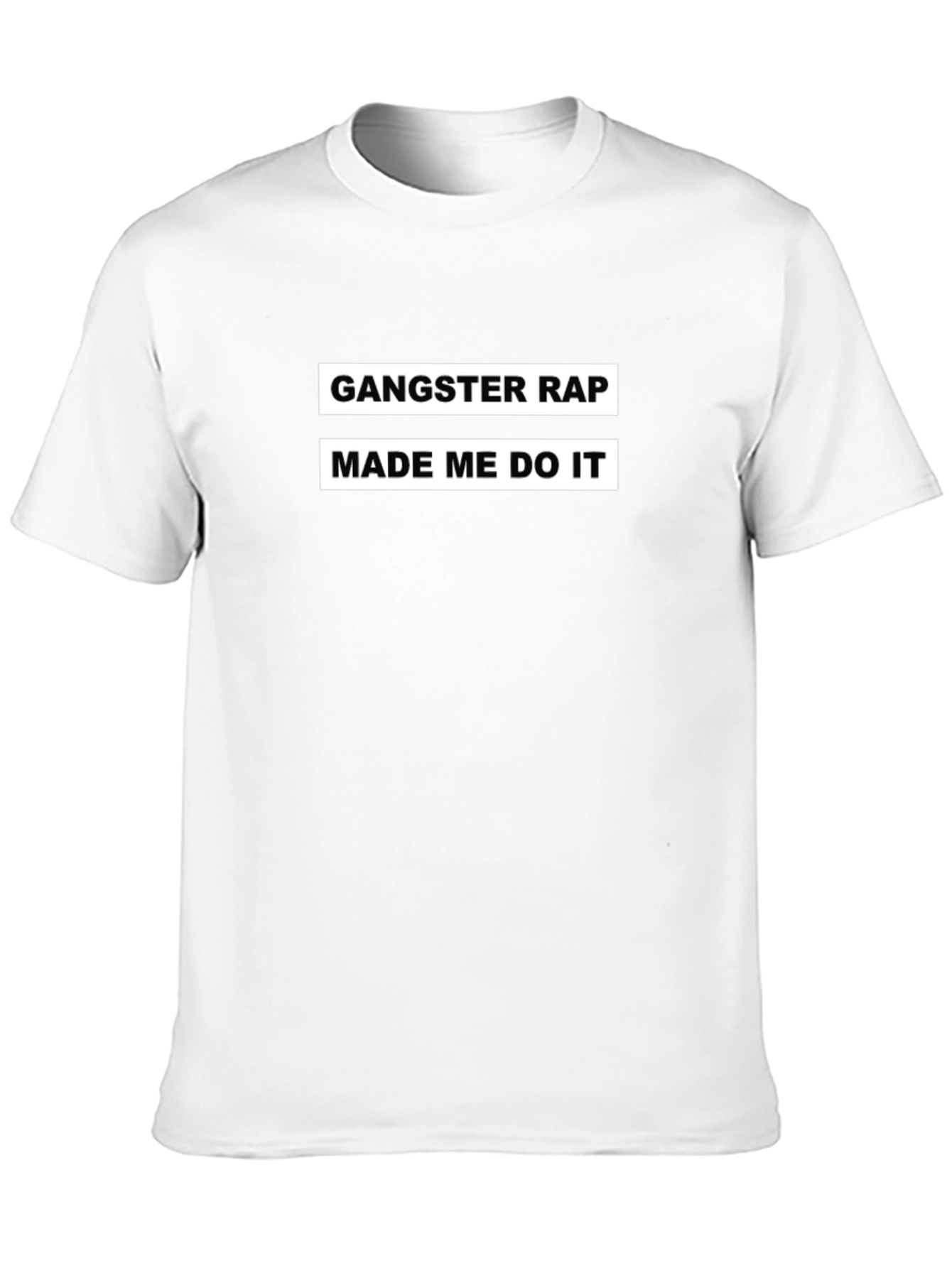 Gangster Rap Made Me Do It Graphic Tee