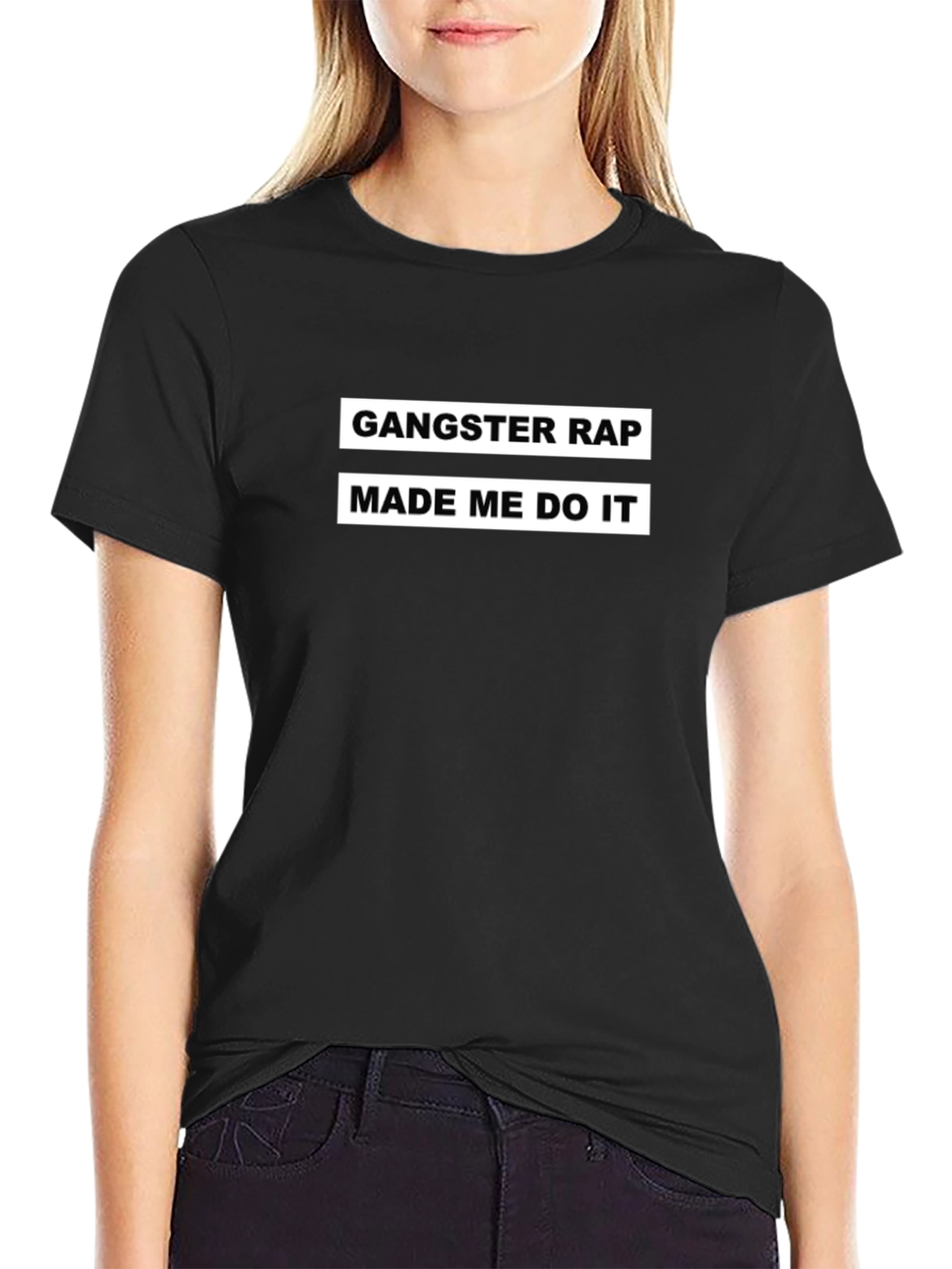 Gangster Rap Made Me Do It Graphic Tee