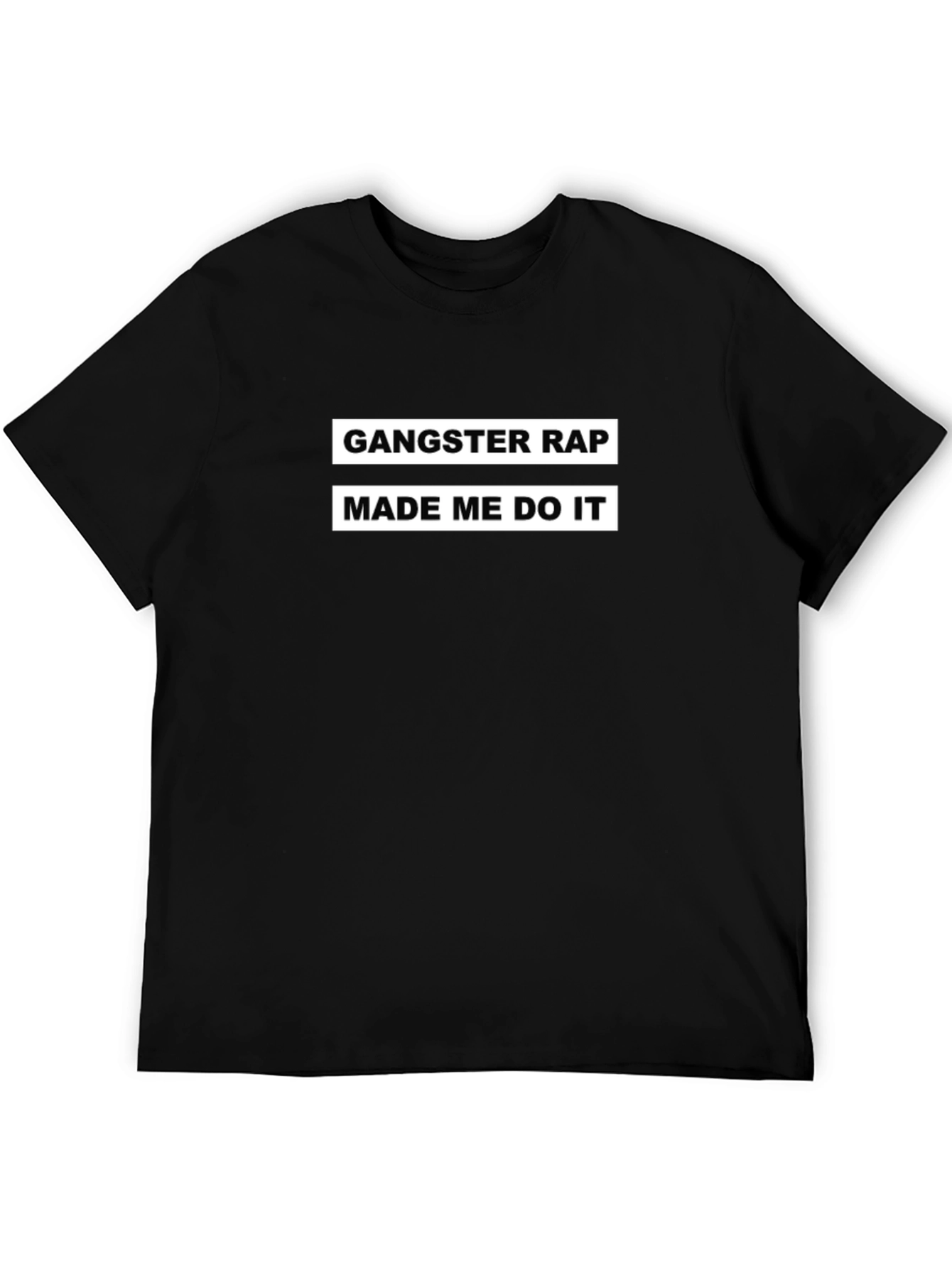 Gangster Rap Made Me Do It Graphic Tee