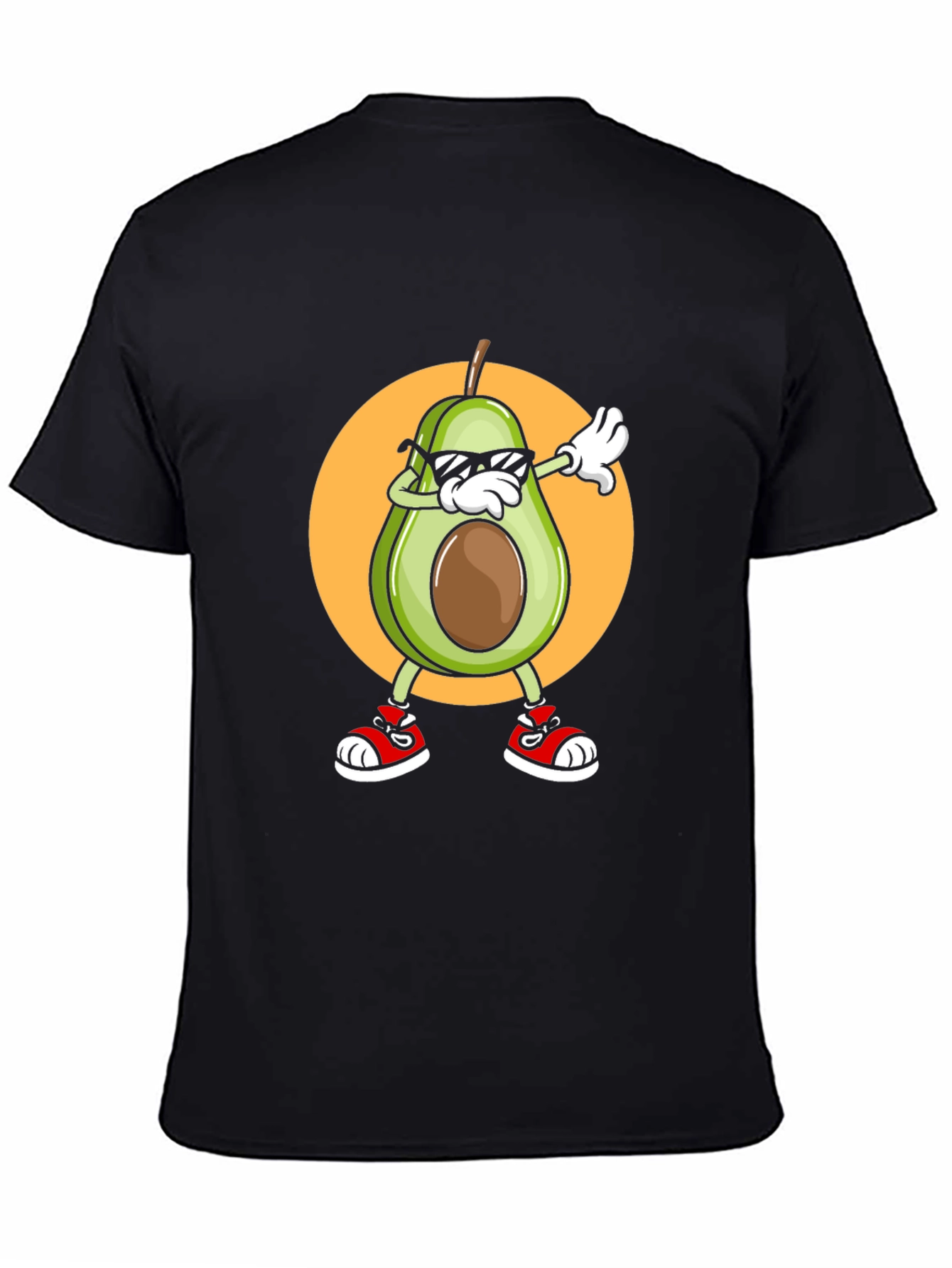 Dabbing Avocado Graphic T-Shirt - Trendy Fruit Tee