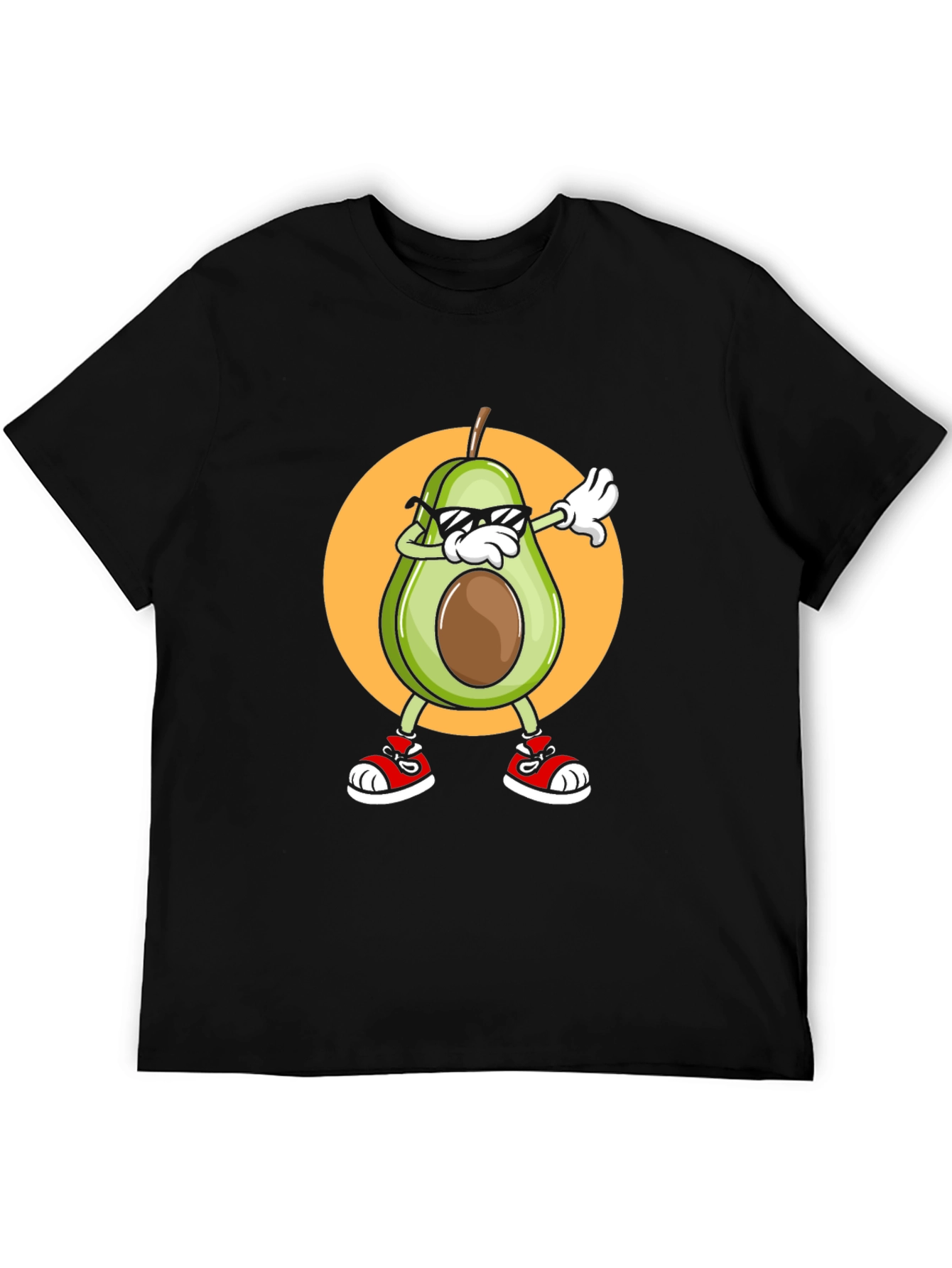 Dabbing Avocado Graphic T-Shirt - Trendy Fruit Tee