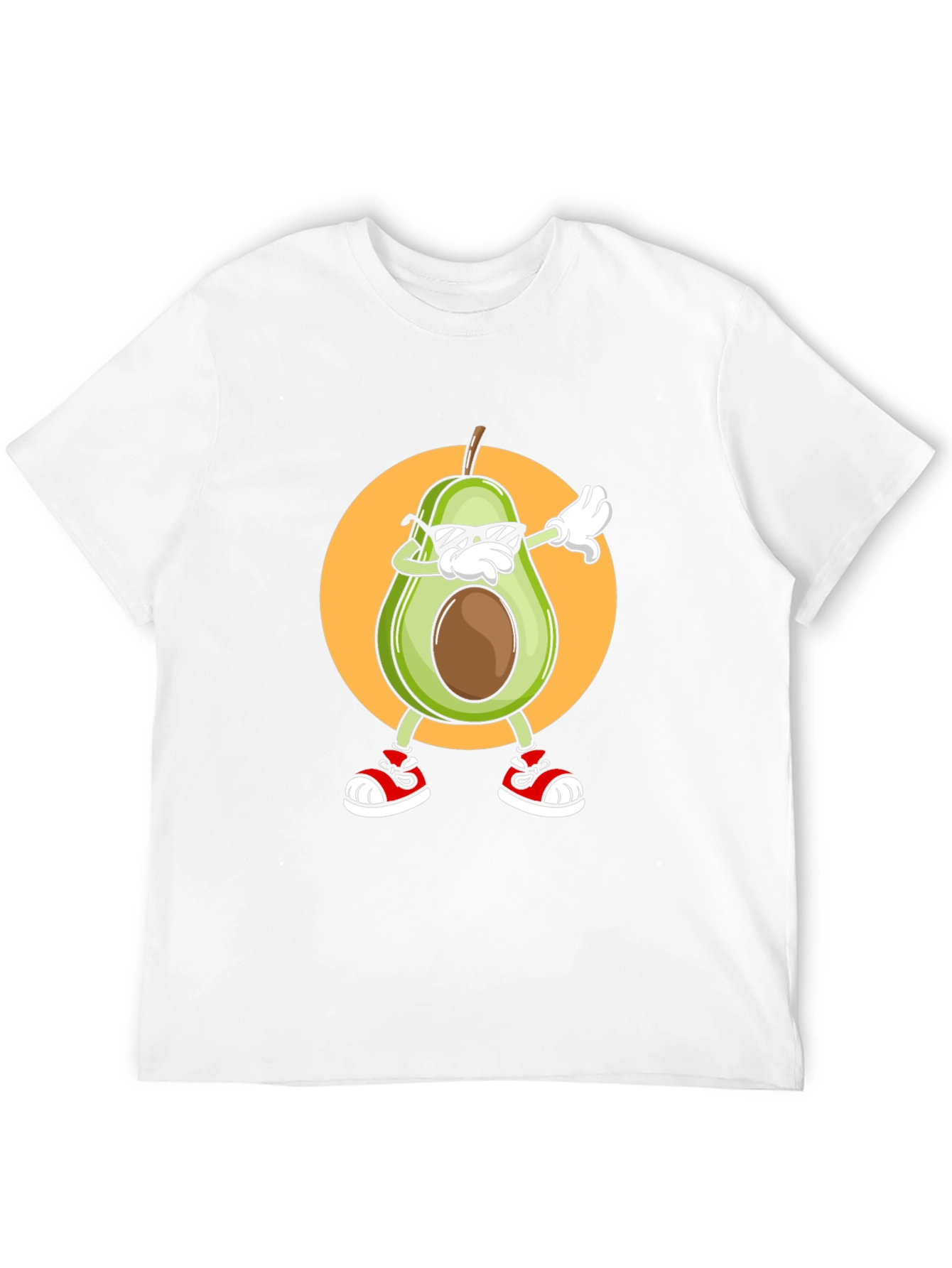 Dabbing Avocado Graphic T-Shirt - Trendy Fruit Tee