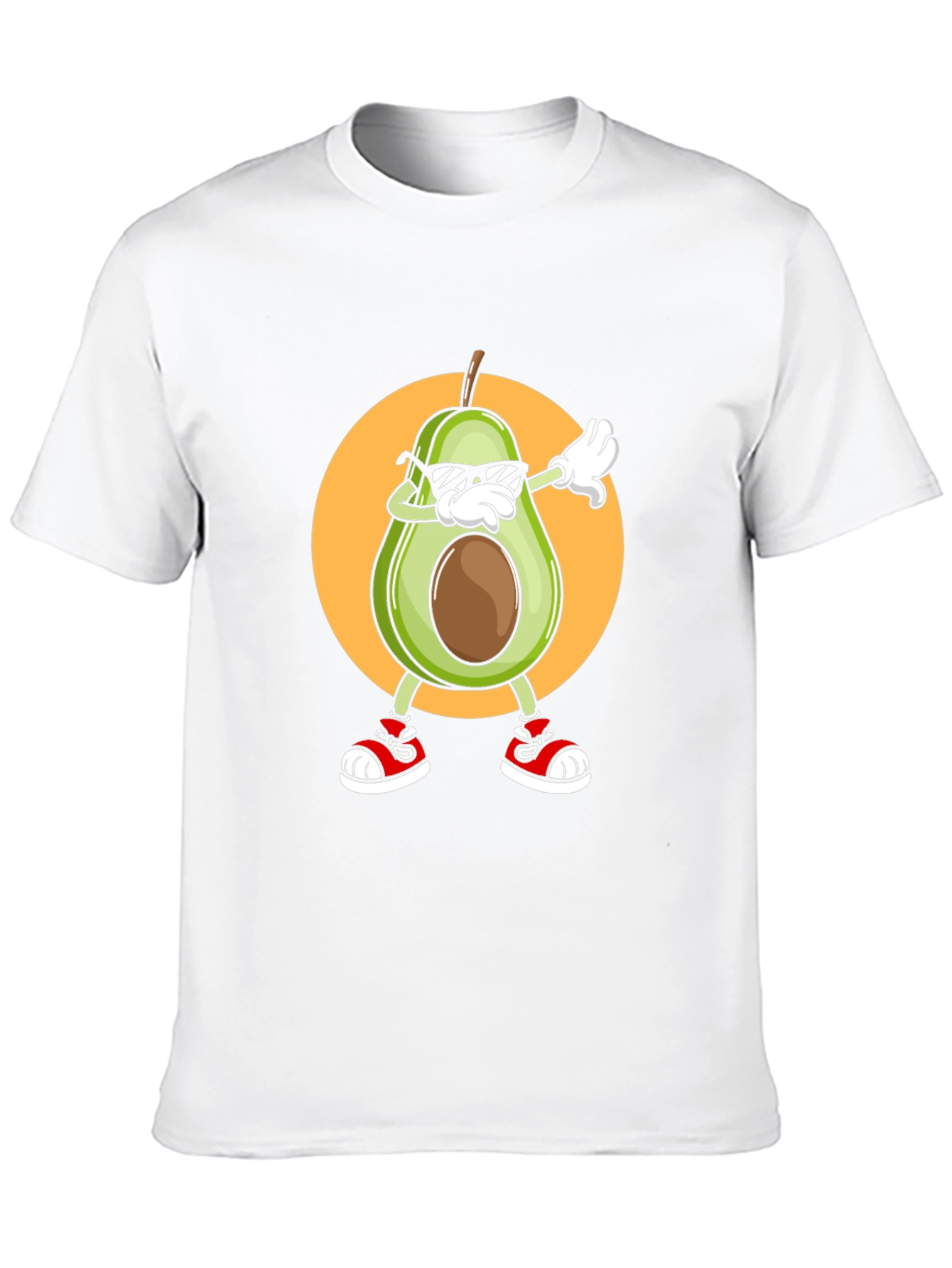 Dabbing Avocado Graphic T-Shirt - Trendy Fruit Tee