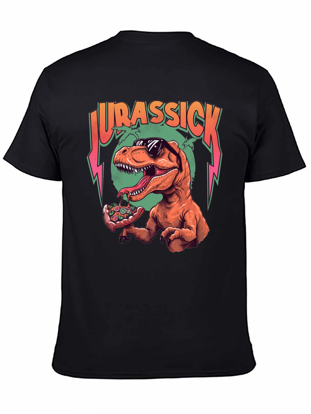 Jurassick T-Rex Pizza Graphic Tee