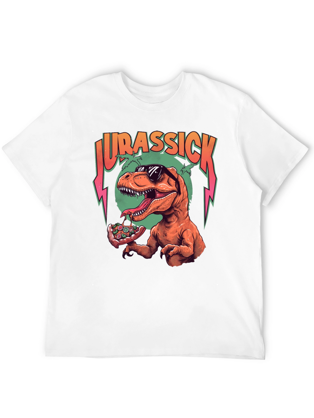 Jurassick T-Rex Pizza Graphic Tee