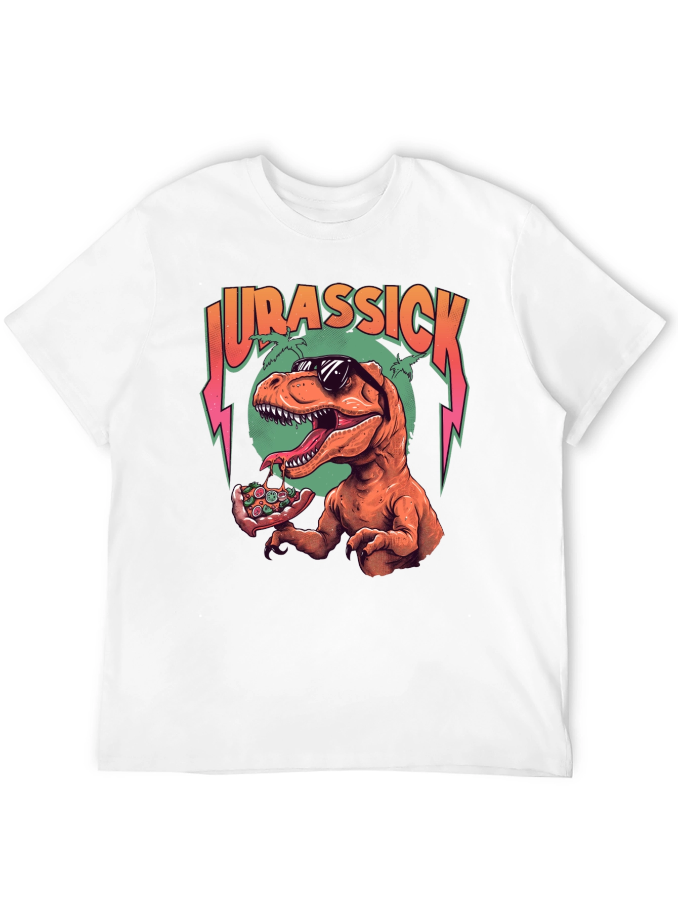 Jurassick T-Rex Pizza Graphic Tee