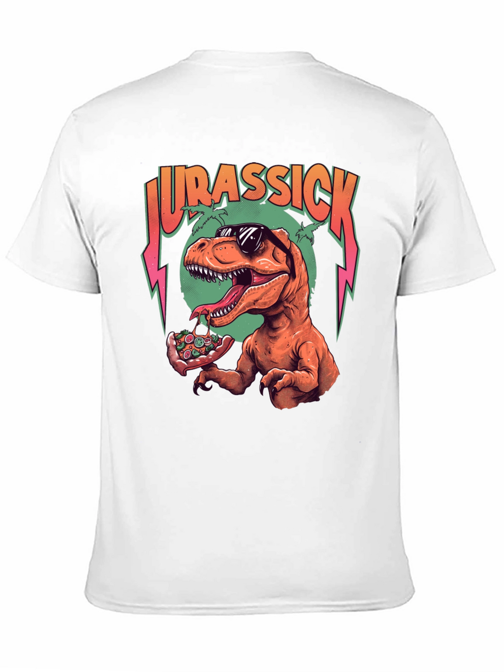 Jurassick T-Rex Pizza Graphic Tee