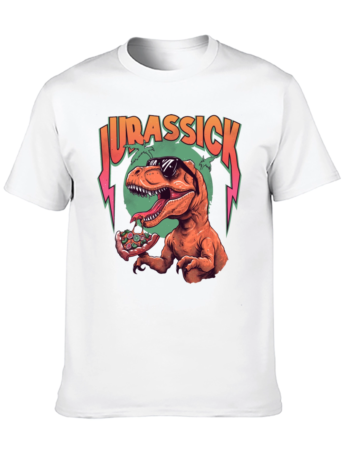 Jurassick T-Rex Pizza Graphic Tee