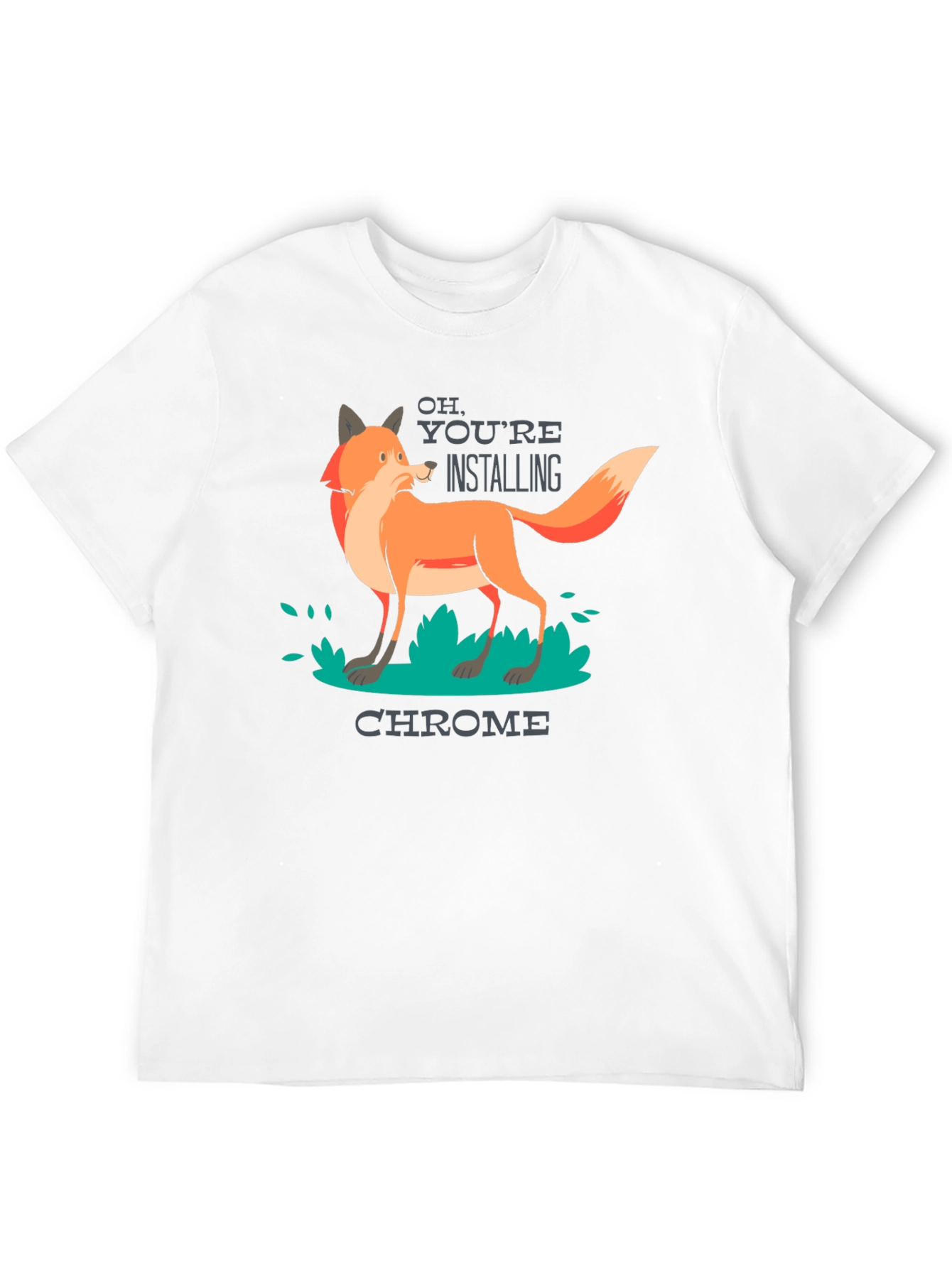 Chrome Fox T-Shirt - Funny Tech Tee