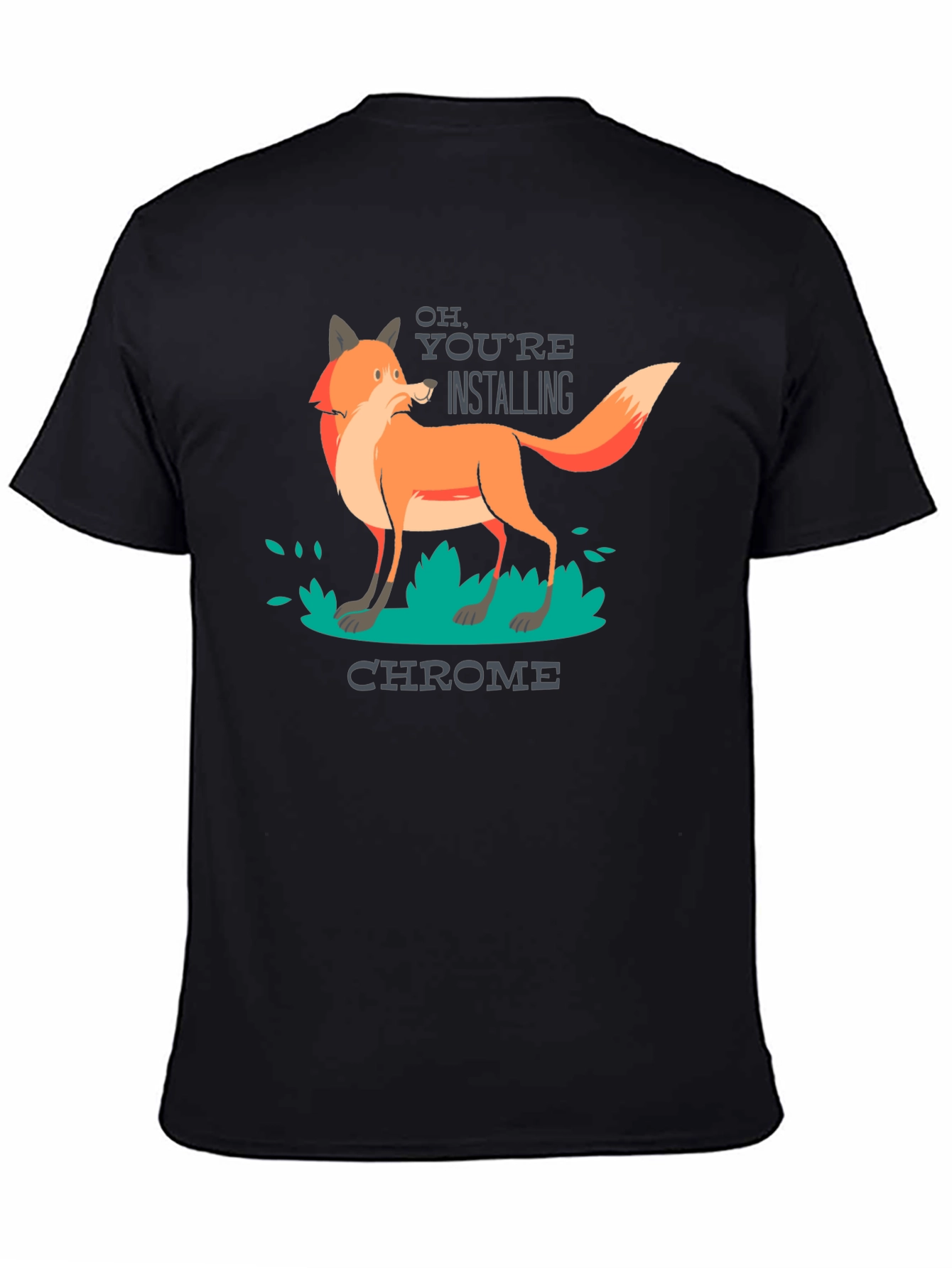 Chrome Fox T-Shirt - Funny Tech Tee