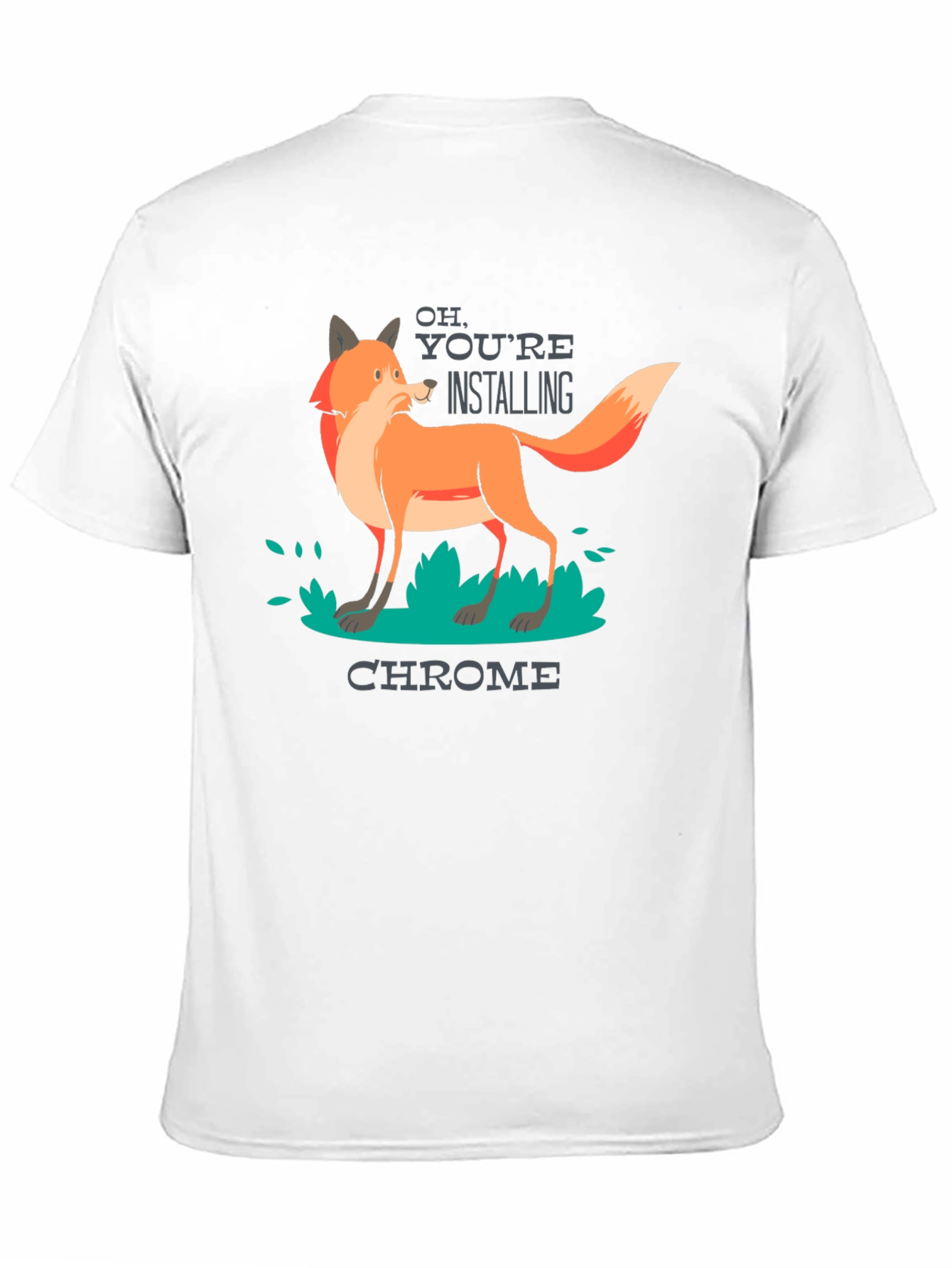 Chrome Fox T-Shirt - Funny Tech Tee