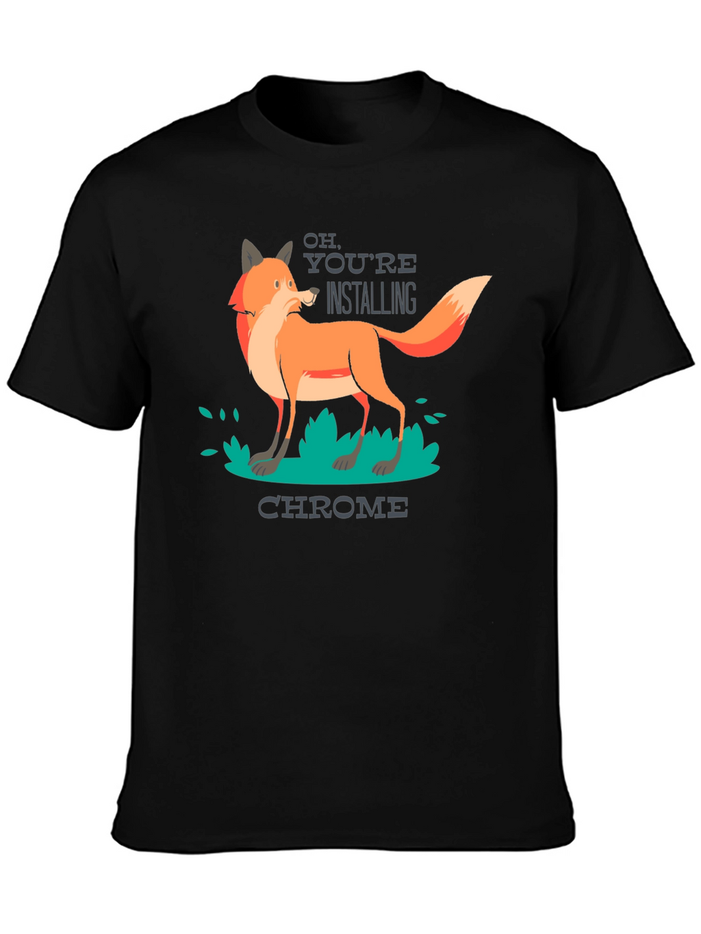 Chrome Fox T-Shirt - Funny Tech Tee