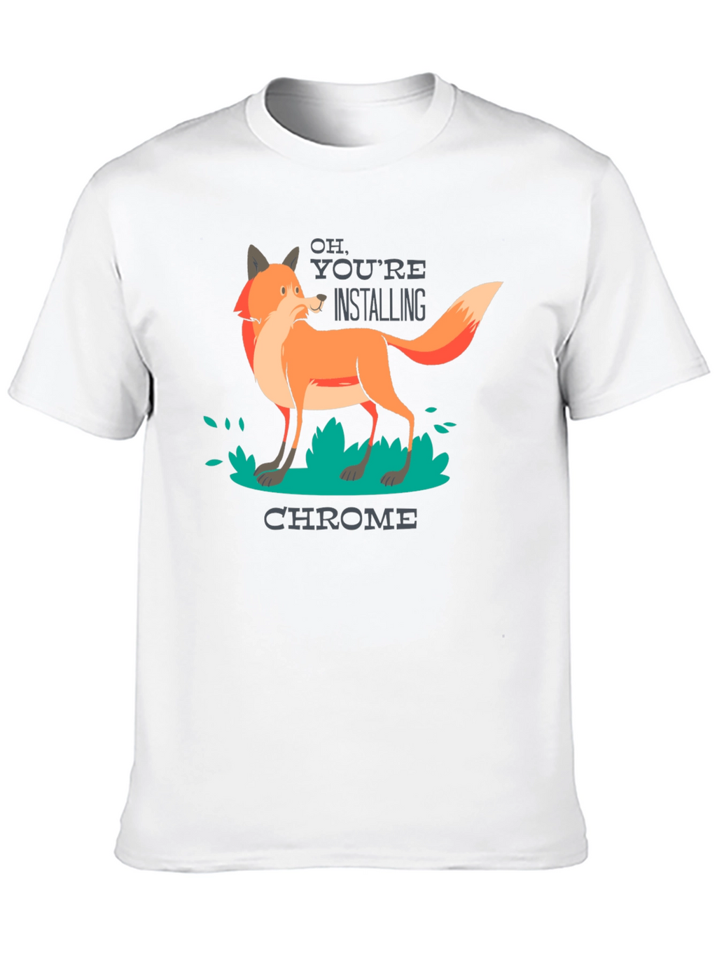 Chrome Fox T-Shirt - Funny Tech Tee