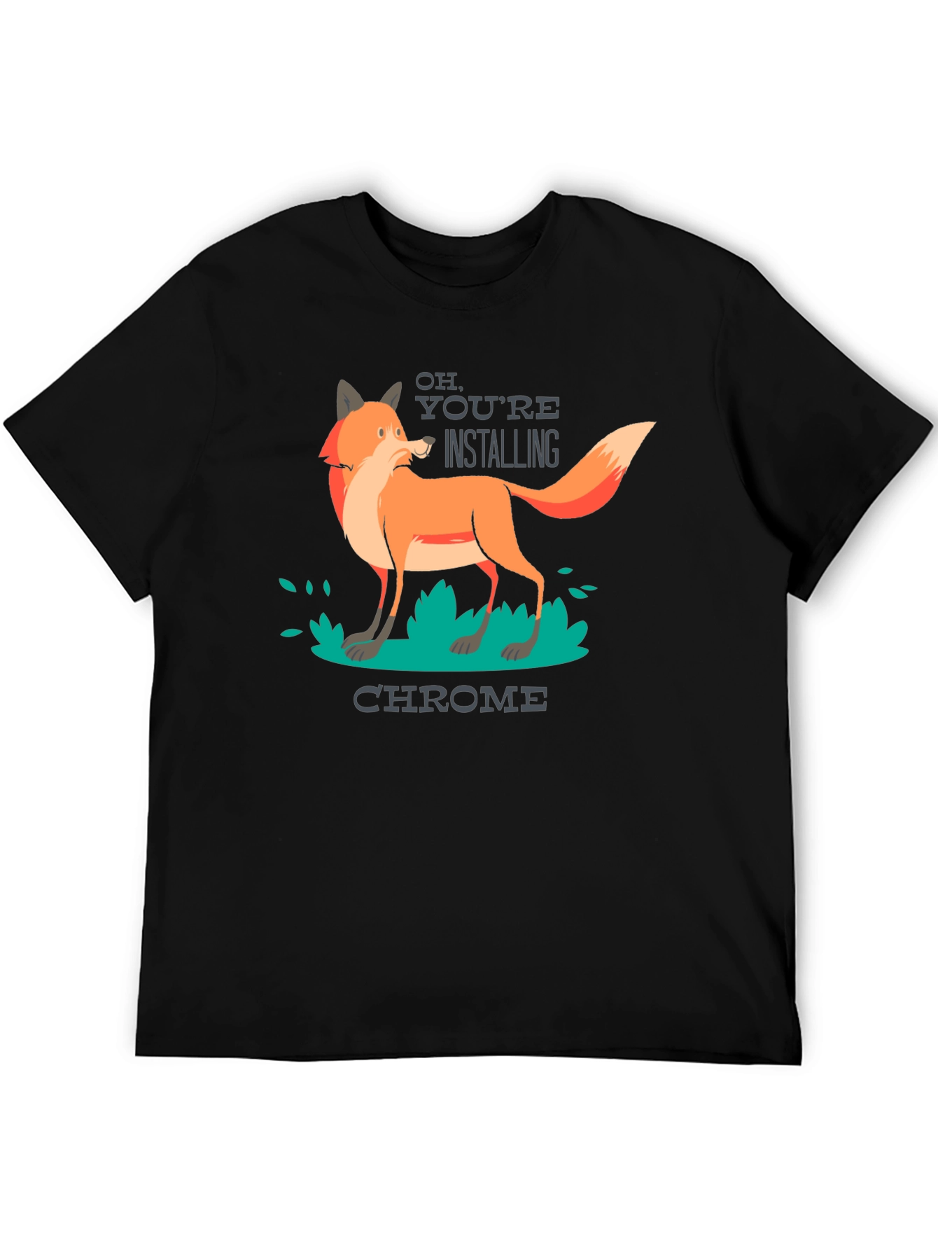 Chrome Fox T-Shirt - Funny Tech Tee