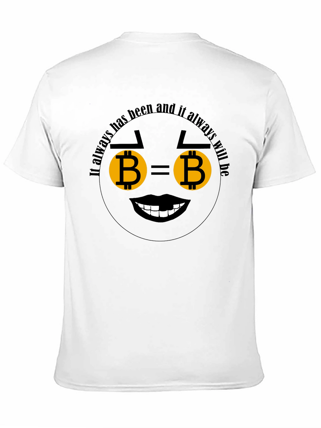 Bitcoin Emoji Black T-Shirt - Crypto Lover