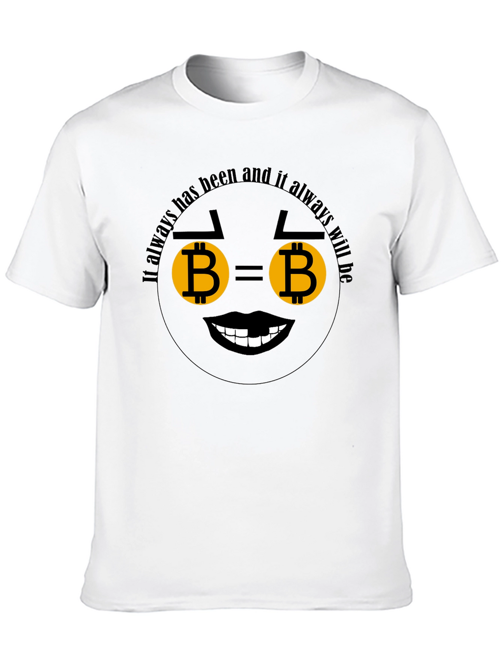 Bitcoin Emoji Black T-Shirt - Crypto Lover