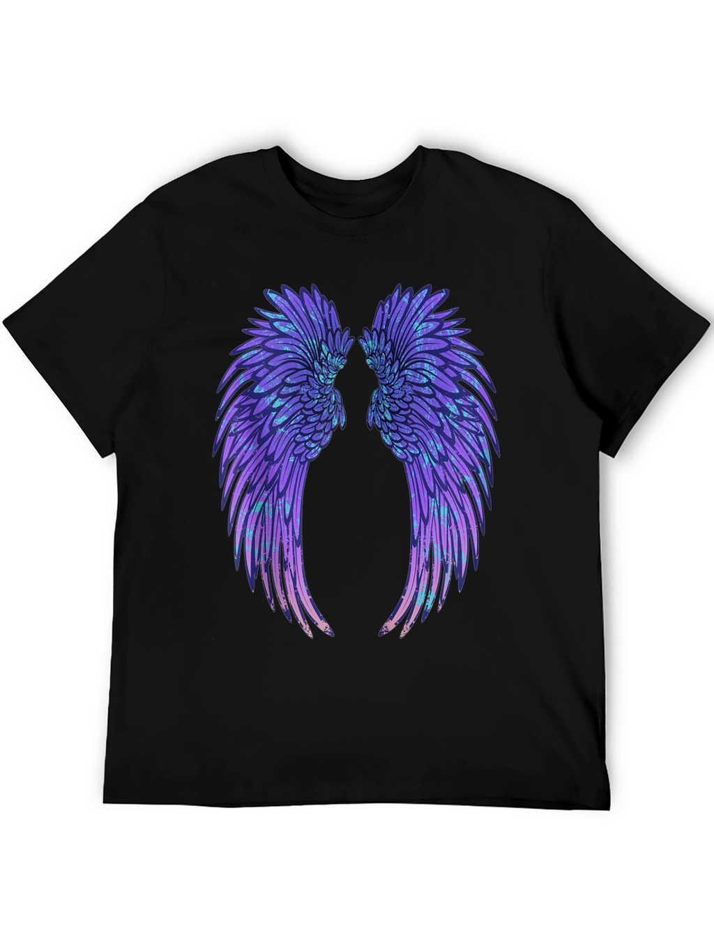 Angel Wings Graphic Black T-Shirt