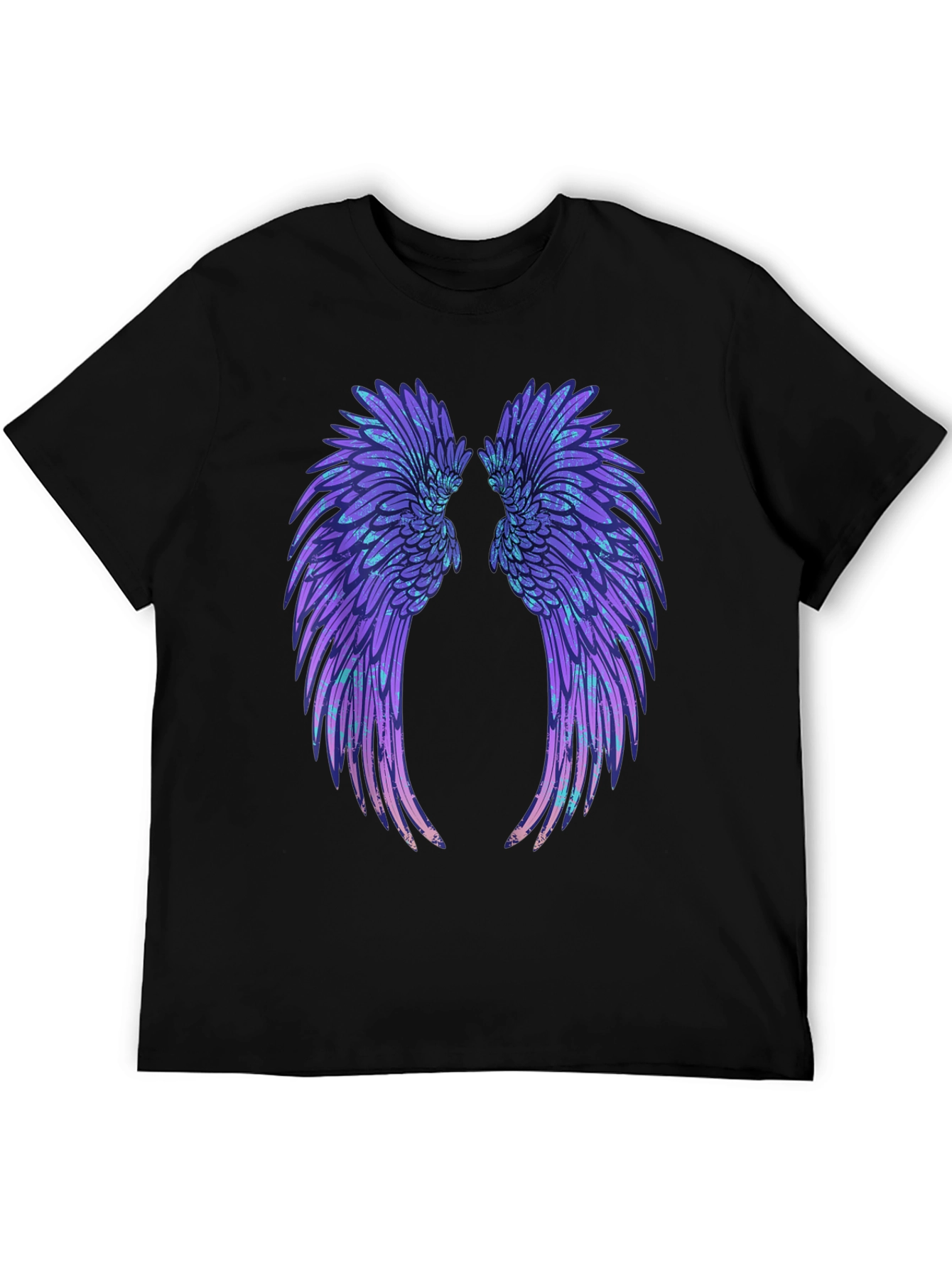 Angel Wings Graphic Black T-Shirt