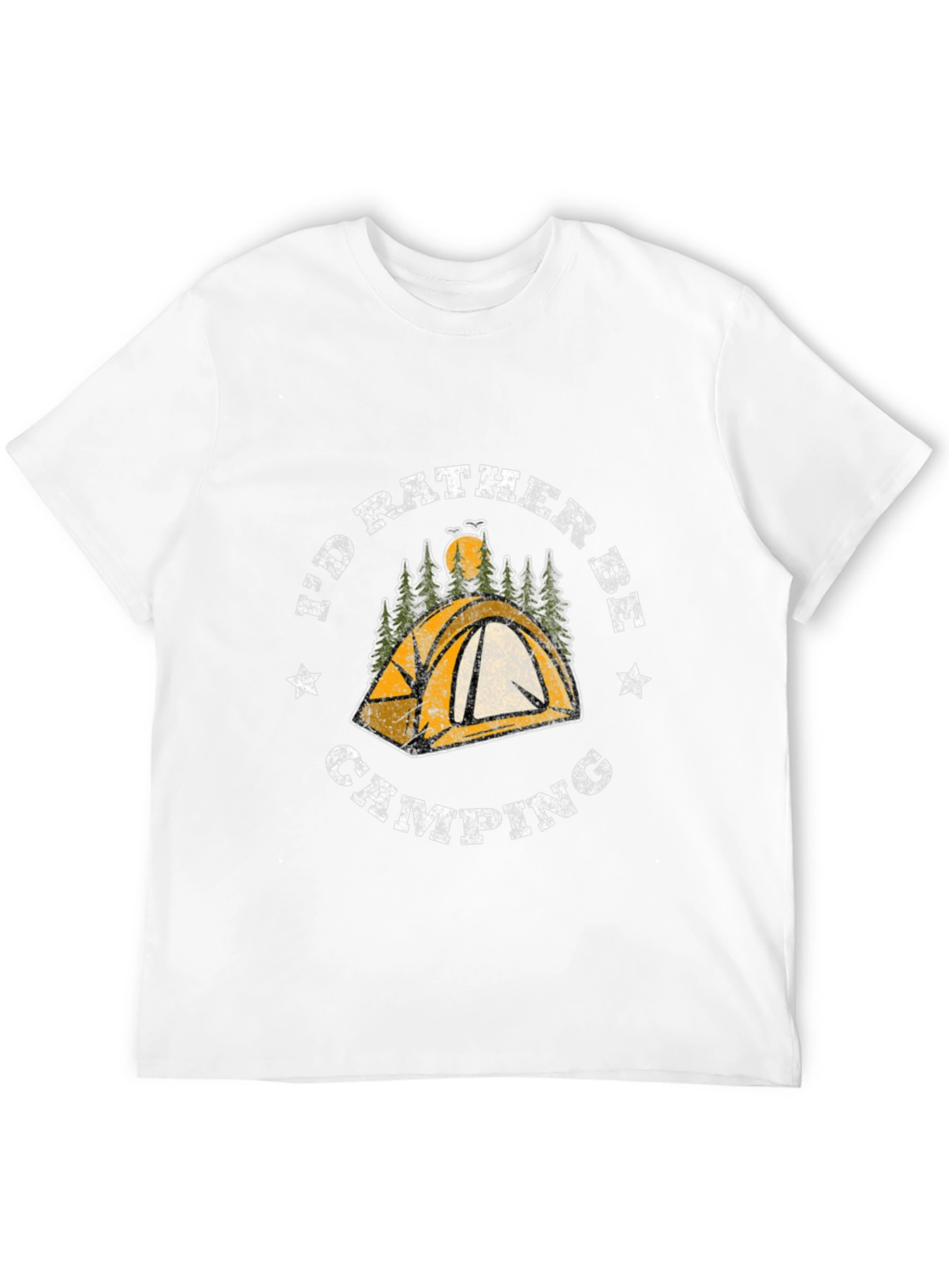 Camping Graphic T-Shirt - Id Rather Be Camping Tee