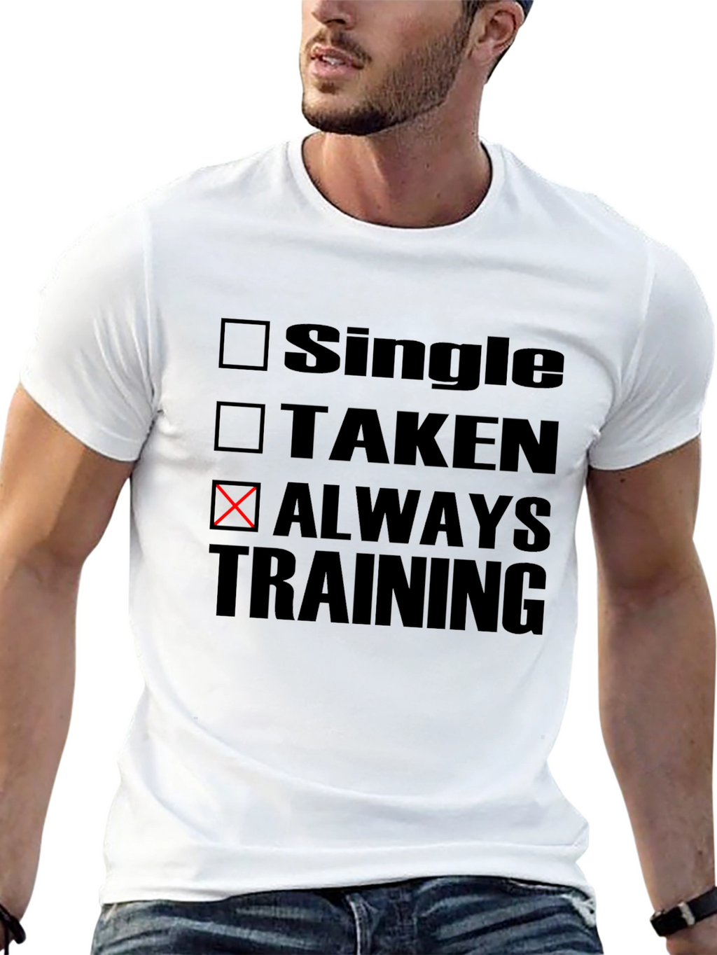 Always Training T-Shirt - Fitness Motivation