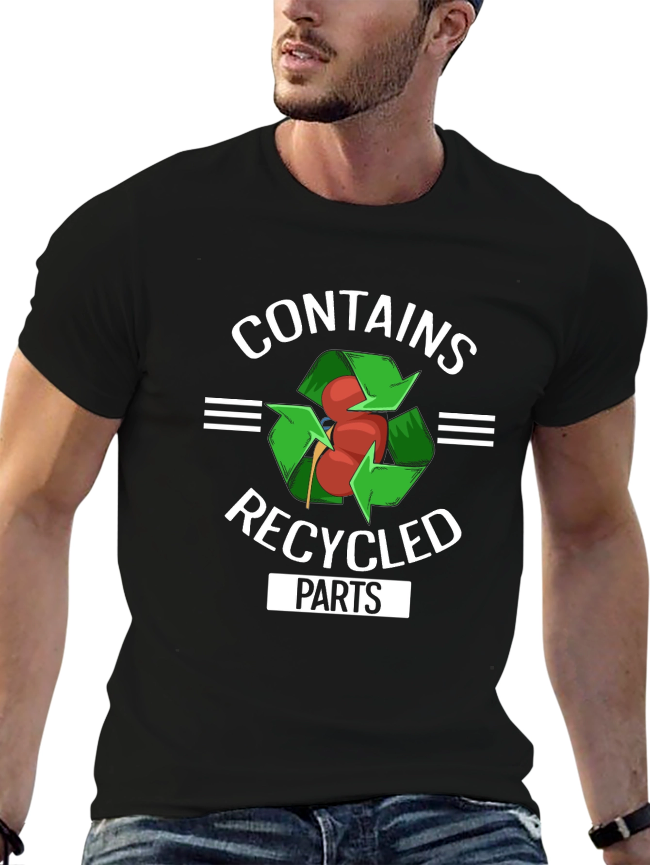 Contains Recycled Parts Funny Organ Donor T-Shirt