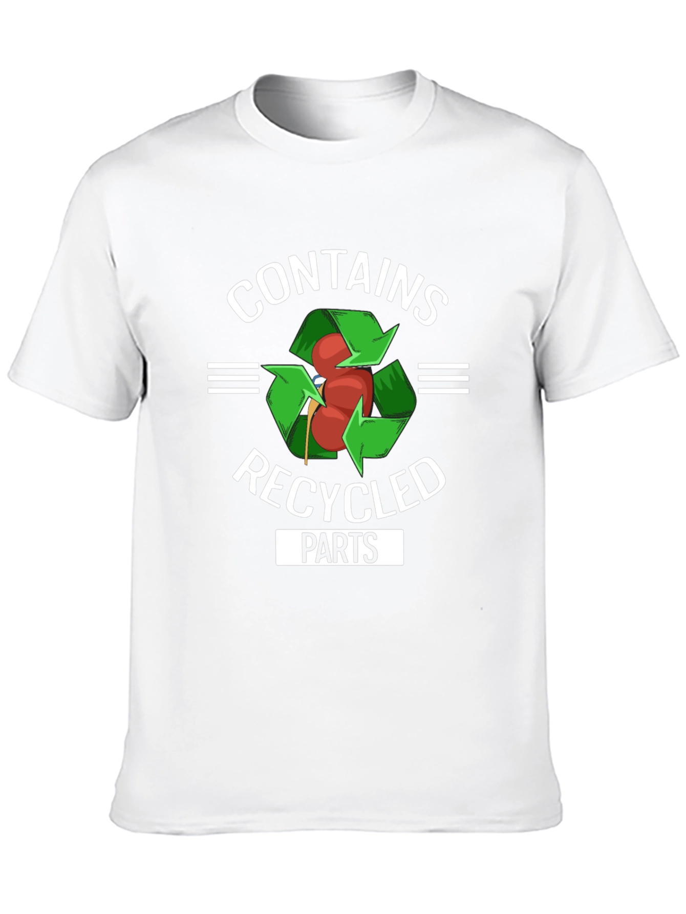 Contains Recycled Parts Funny Organ Donor T-Shirt