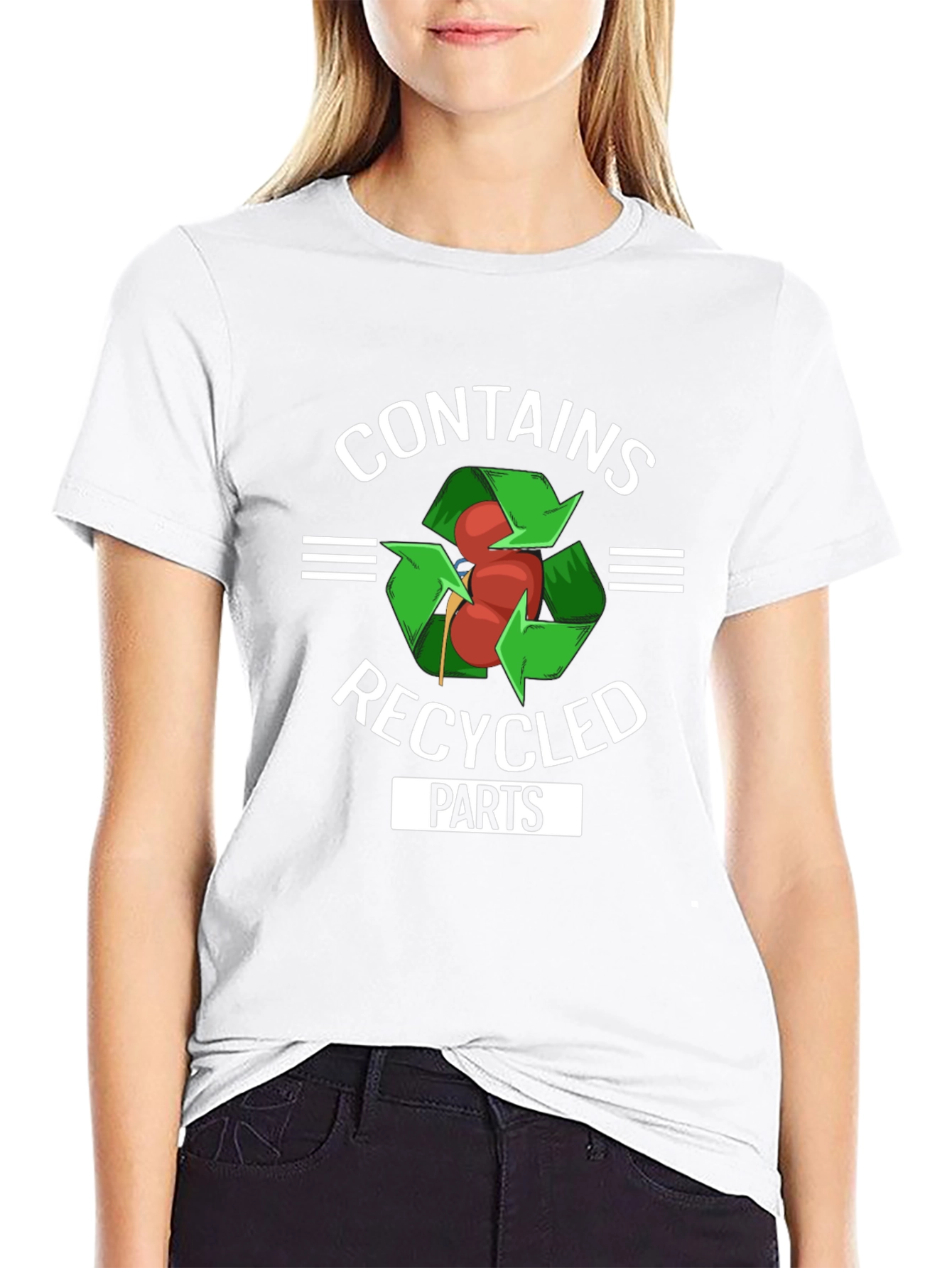 Contains Recycled Parts Funny Organ Donor T-Shirt