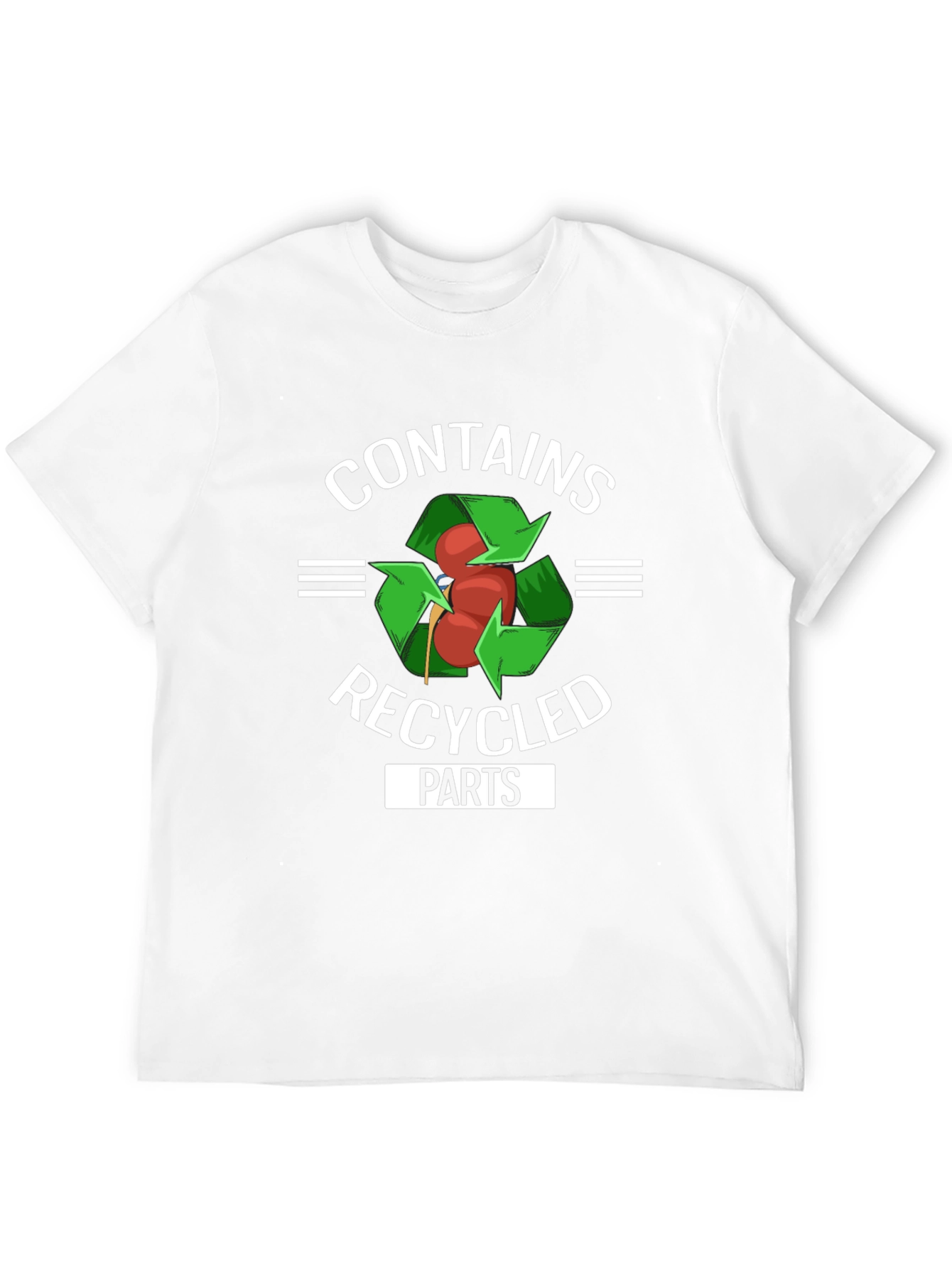 Contains Recycled Parts Funny Organ Donor T-Shirt