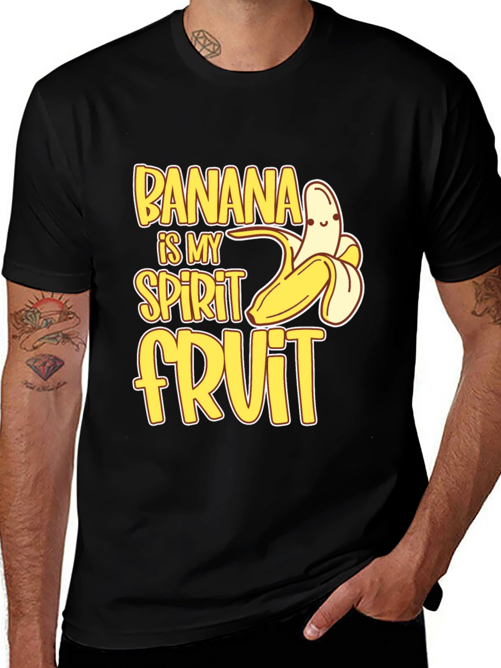 Banana Spirit Fruit T-Shirt Funny Graphic Tee