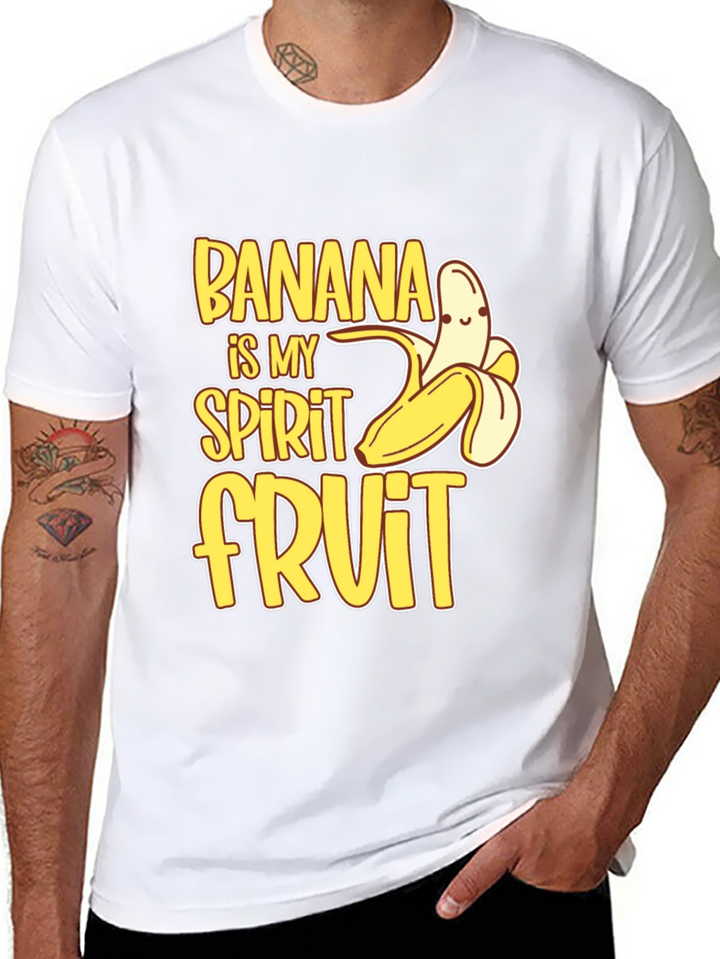 Banana Spirit Fruit T-Shirt Funny Graphic Tee