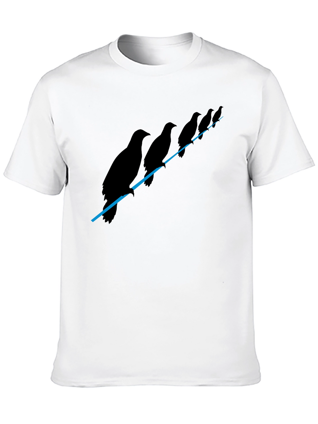 Birds on a Wire Graphic T-Shirt
