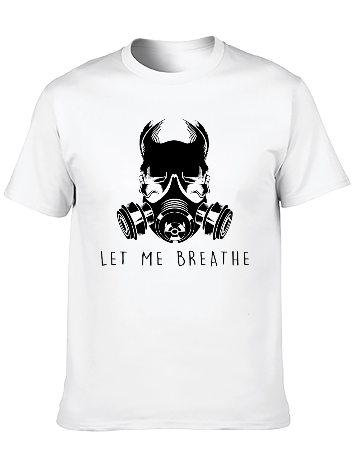 Let Me Breathe Graphic Tee - Black