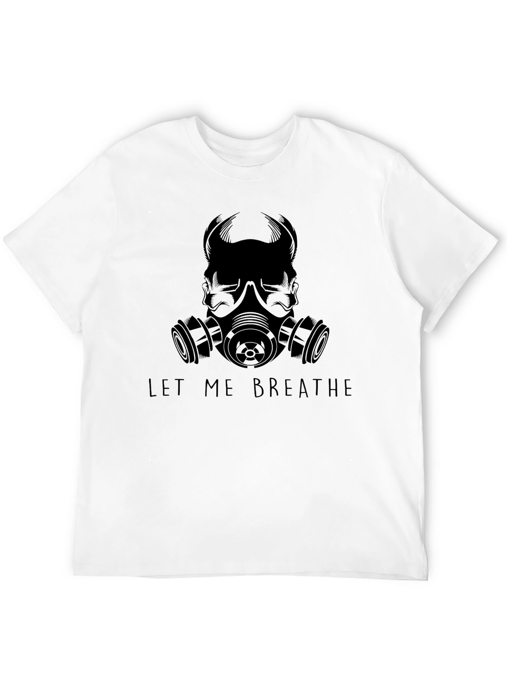 Let Me Breathe Graphic Tee - Black
