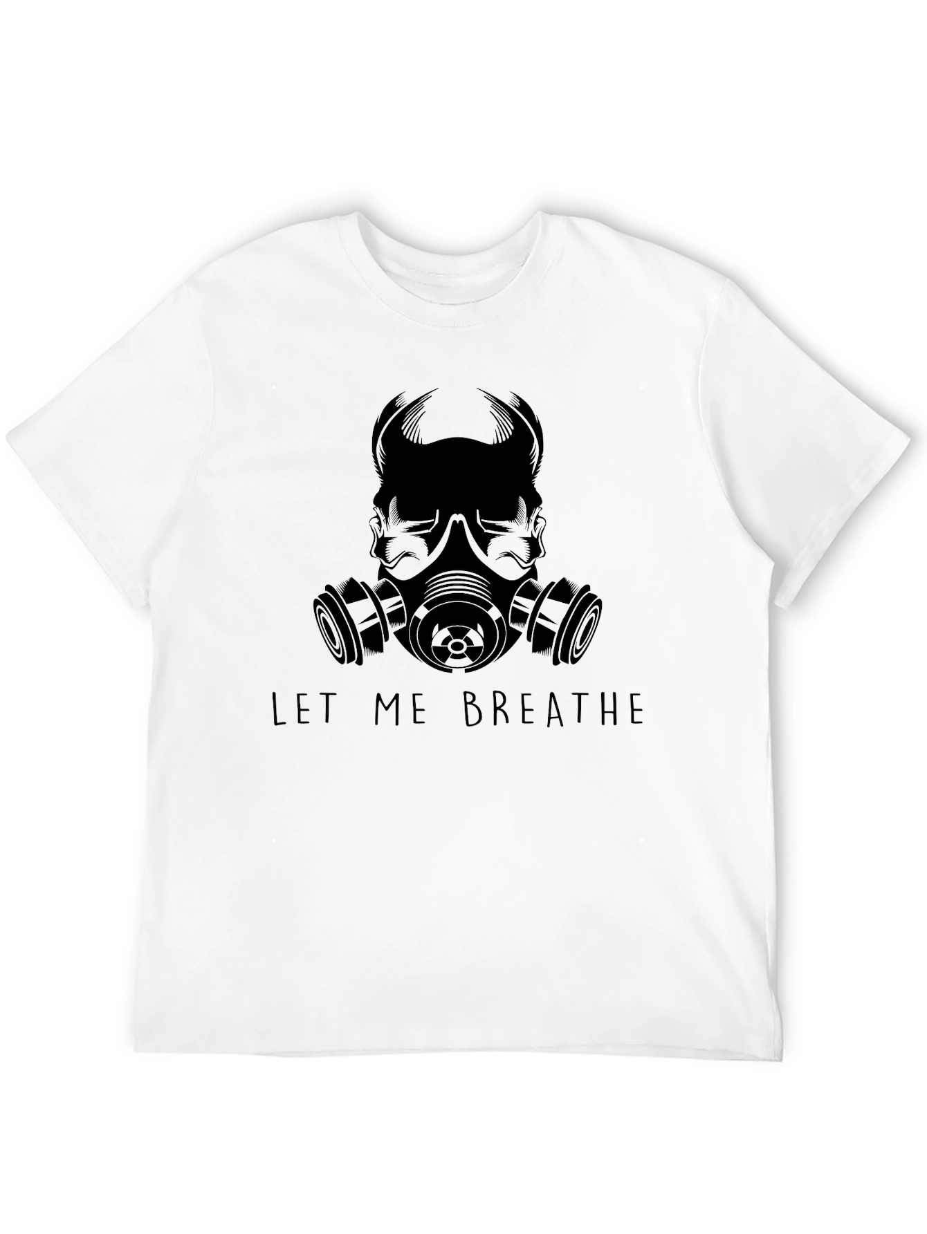 Let Me Breathe Graphic Tee - Black