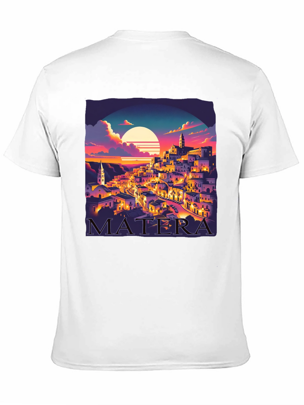 Matera Italy Sunset Graphic Tee