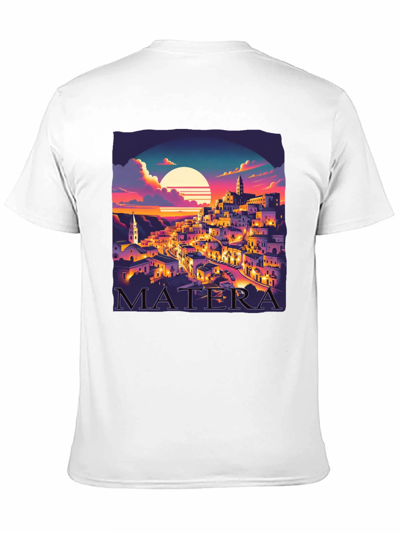 Matera Italy Sunset Graphic Tee