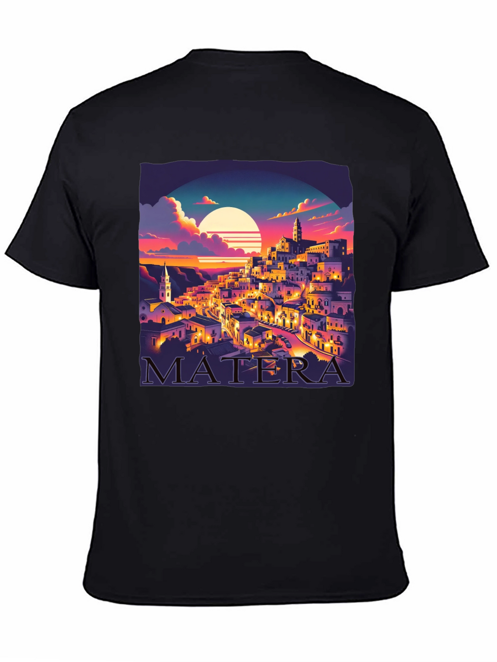 Matera Italy Sunset Graphic Tee