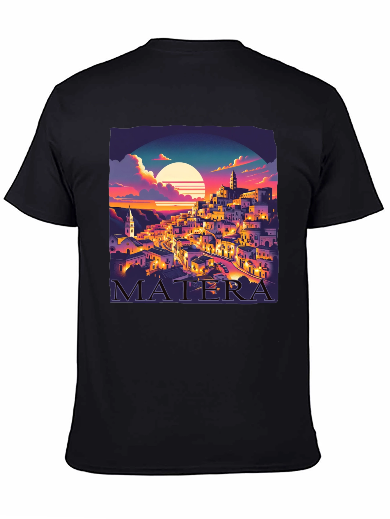 Matera Italy Sunset Graphic Tee