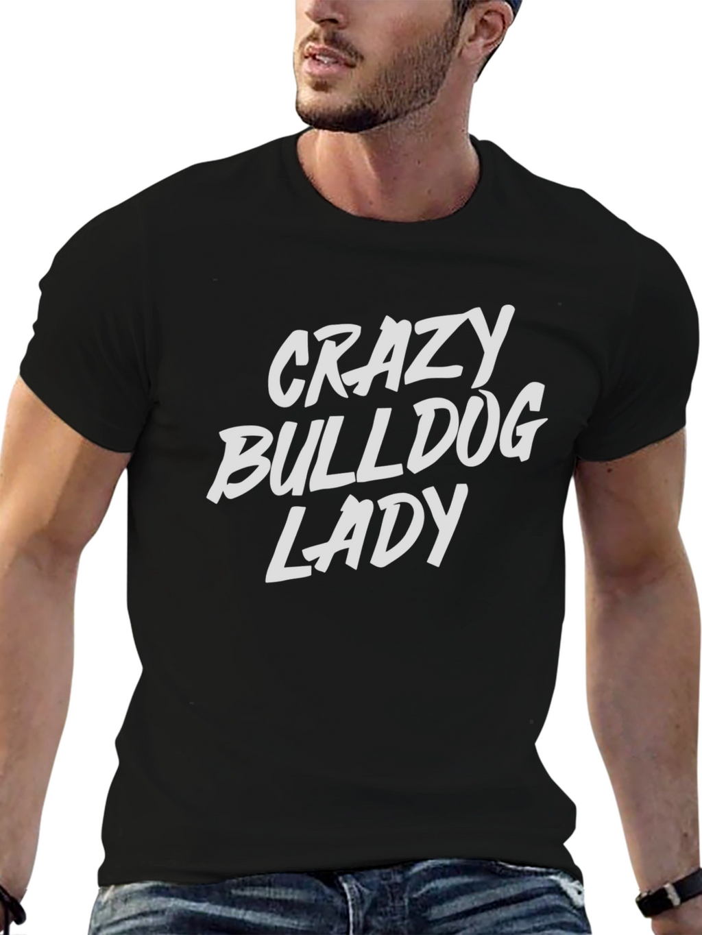 Crazy Bulldog Lady T-Shirt