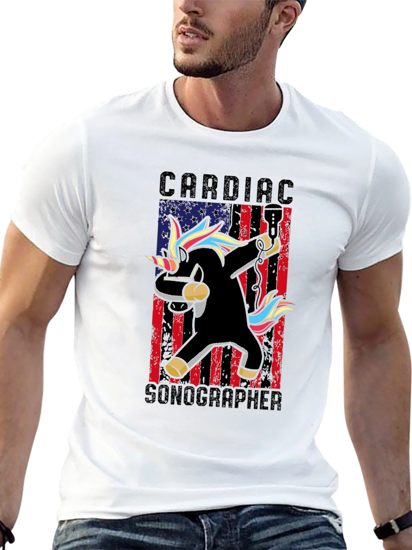Cardiac Sonographer Unicorn T-Shirt