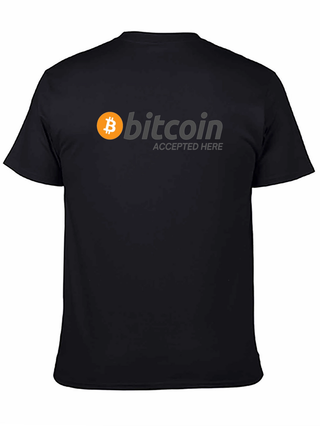 Bitcoin Accepted Here Black T-Shirt
