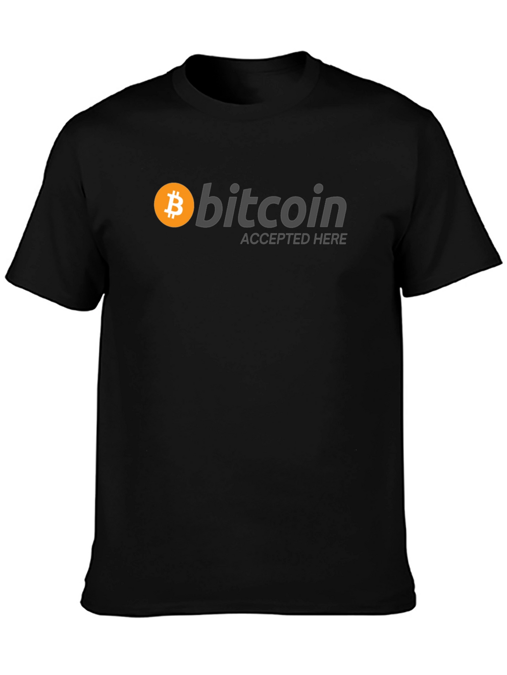 Bitcoin Accepted Here Black T-Shirt