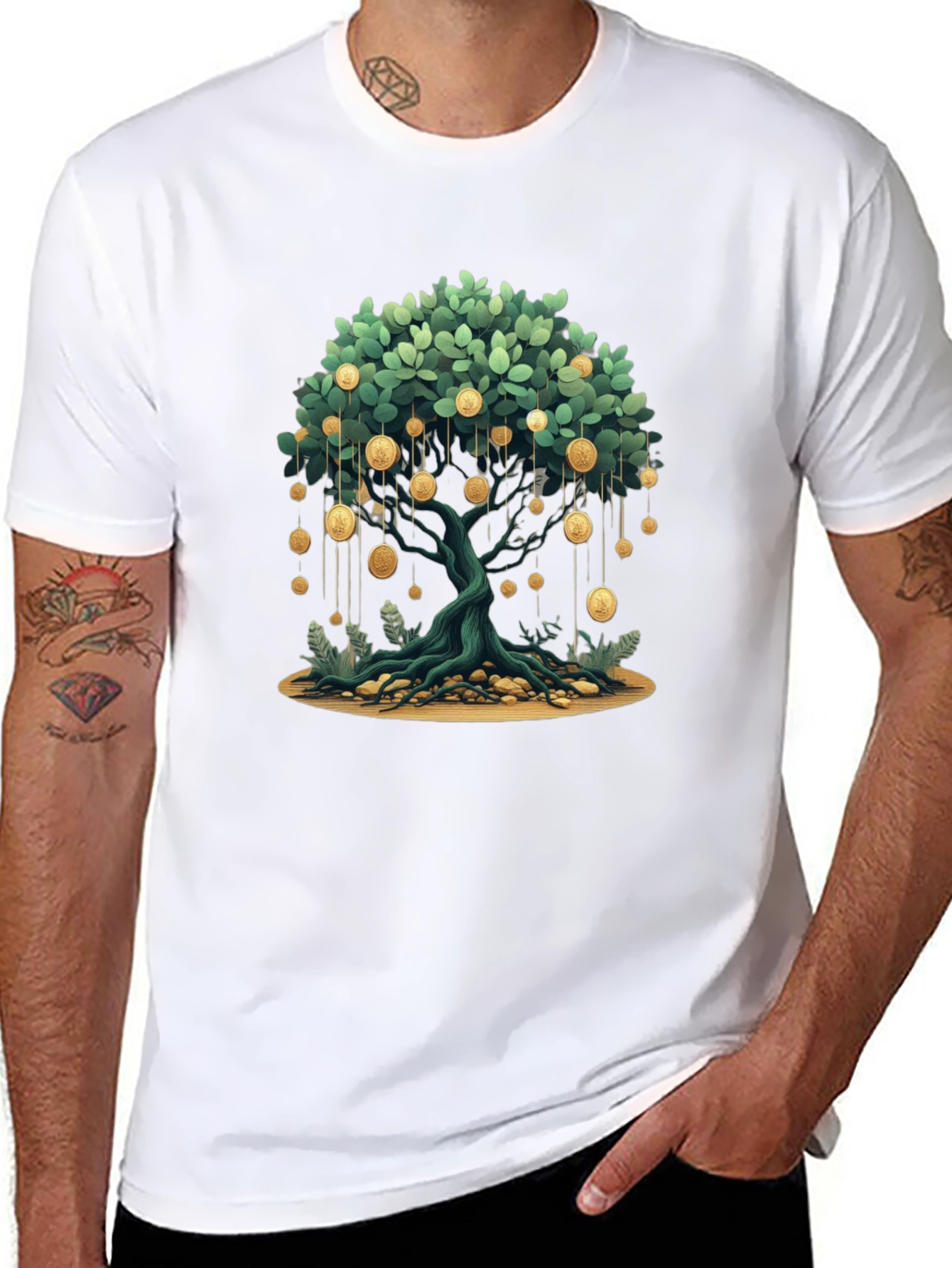 Money Tree Graphic Tee - Wealth & Growth