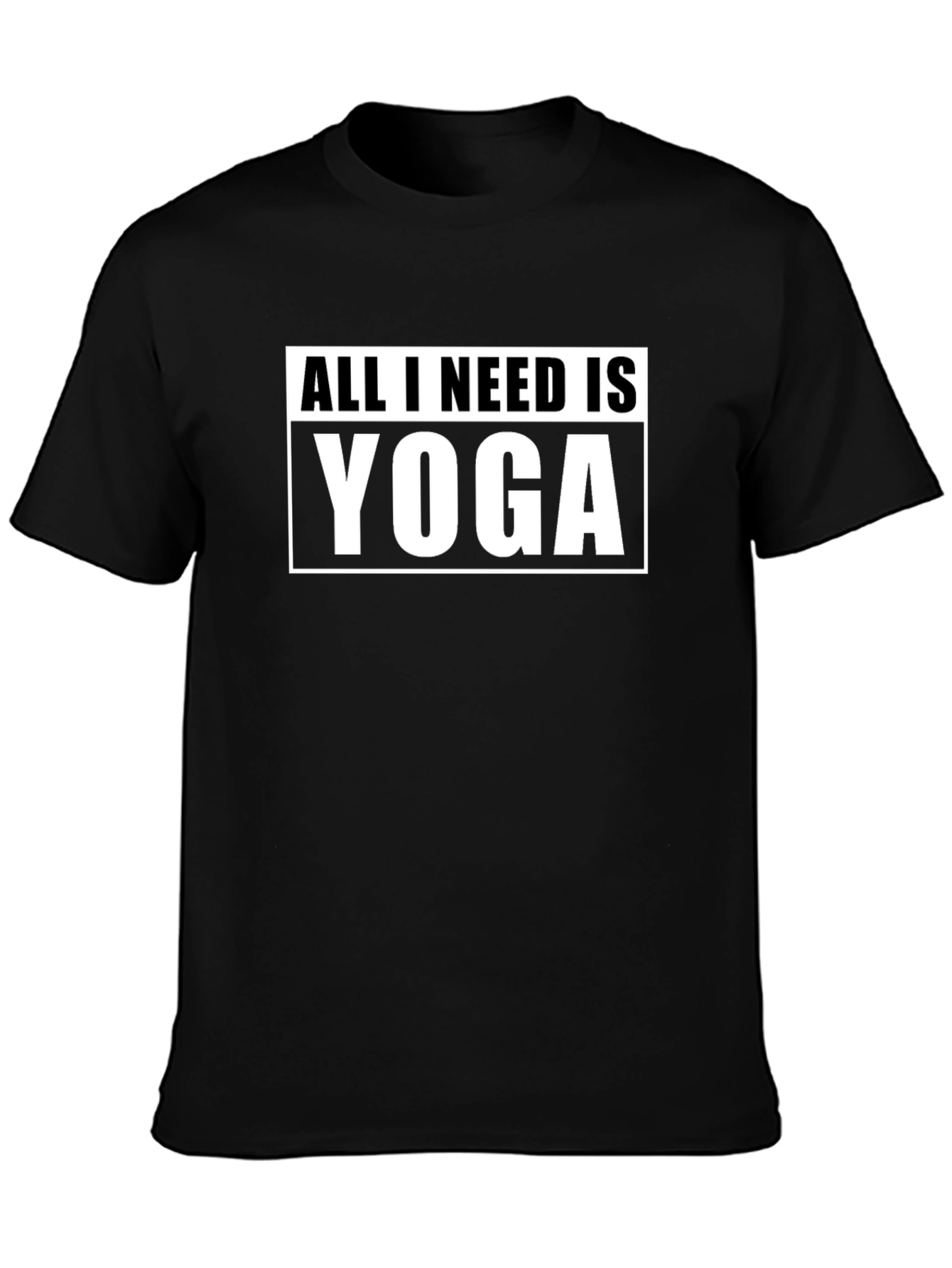 All I Need is Yoga Black T-Shirt