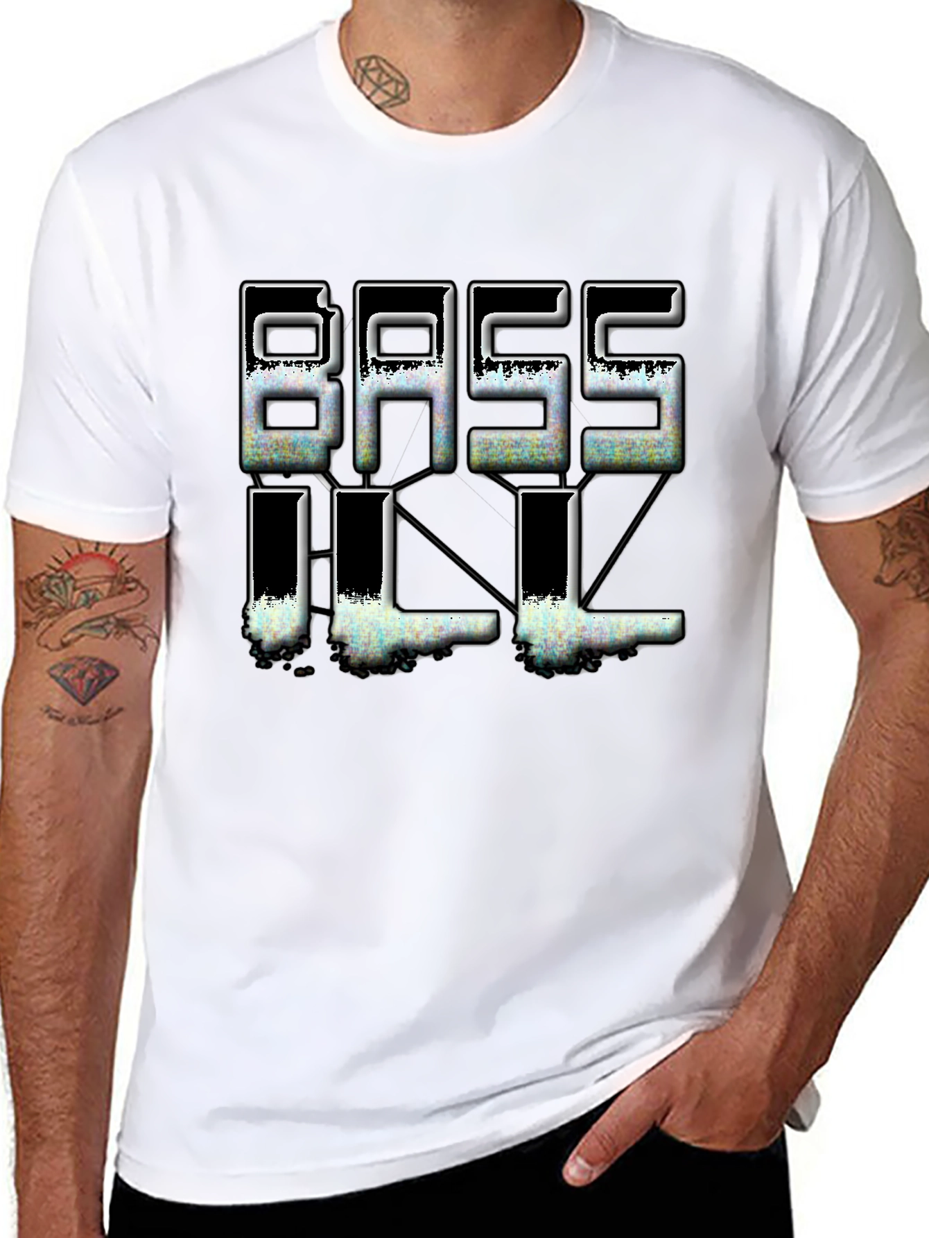 Bass IIL Black Graphic T-Shirt